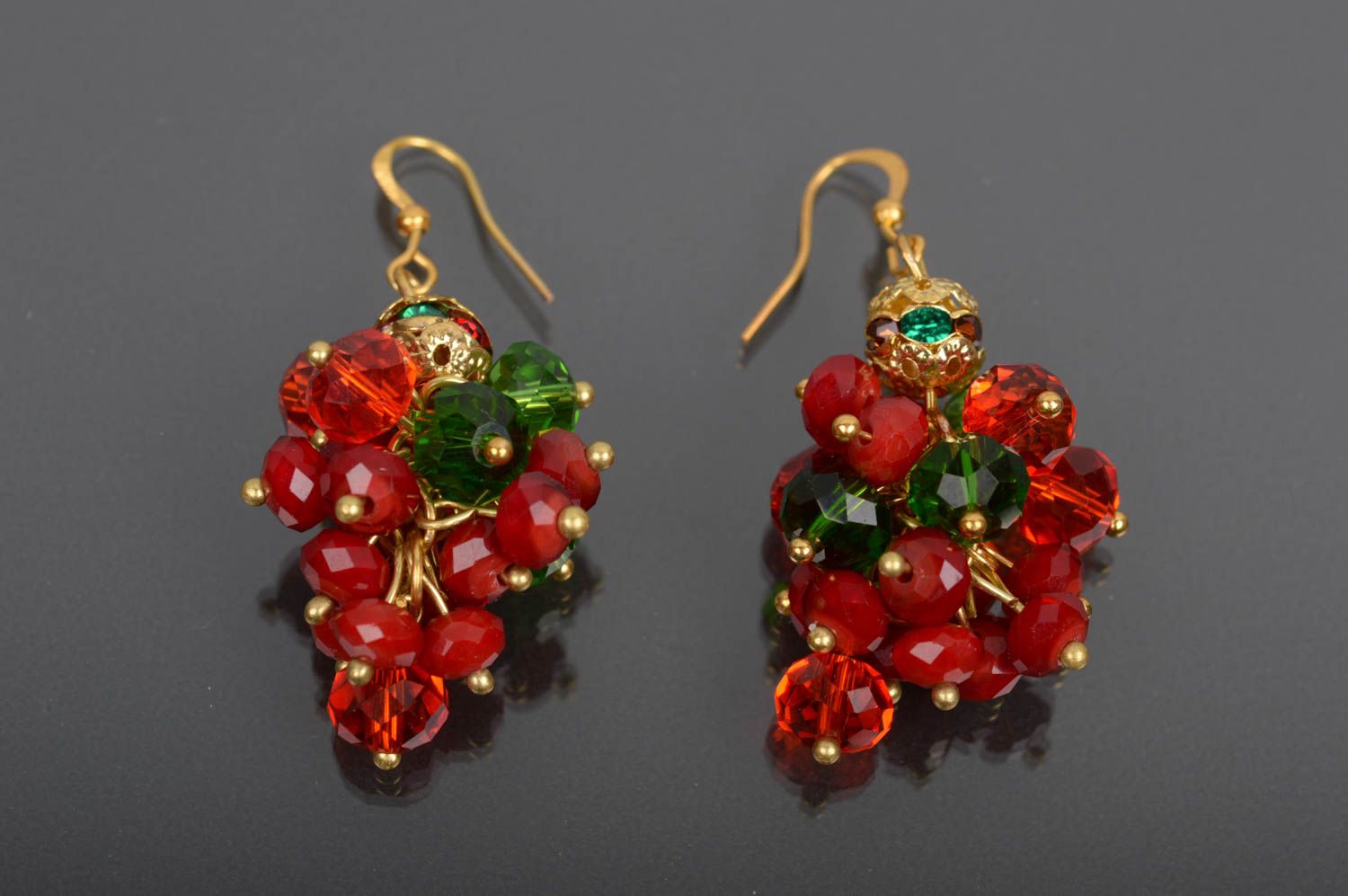 Handmade beaded earrings present for women elegant beautiful earrings photo 1