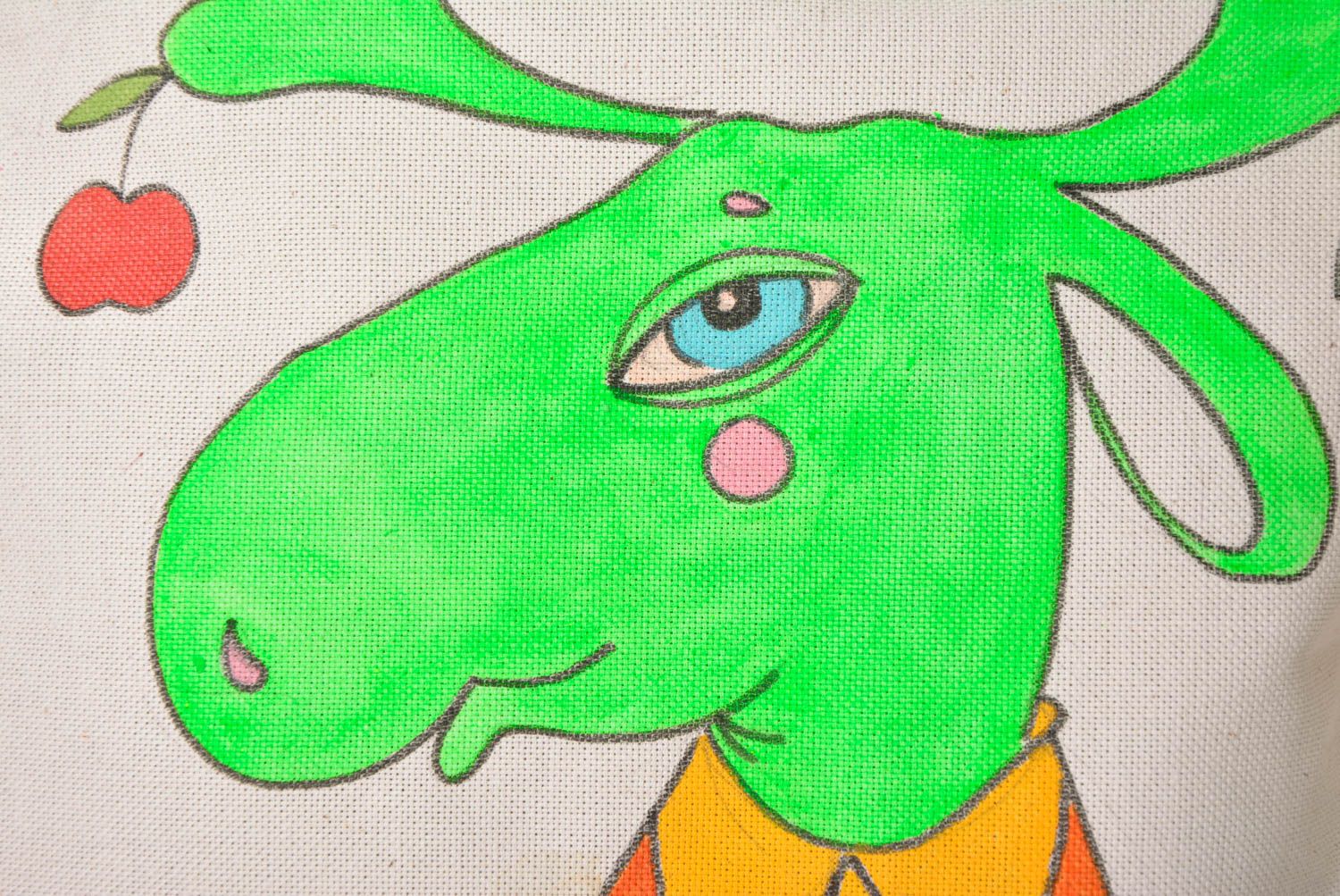 Handmade Stoff Tragetasche Designer Tasche Damen Accessoire Stoff Tasche hübsch foto 2