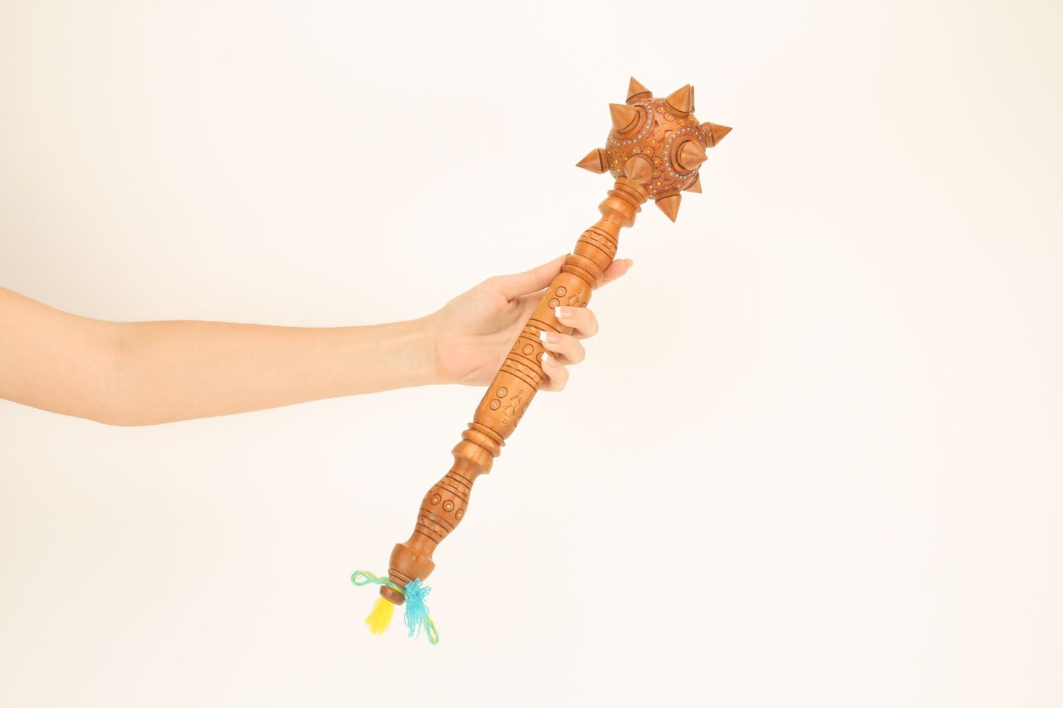 Arme souvenir sceptre décoratif en bois photo 3