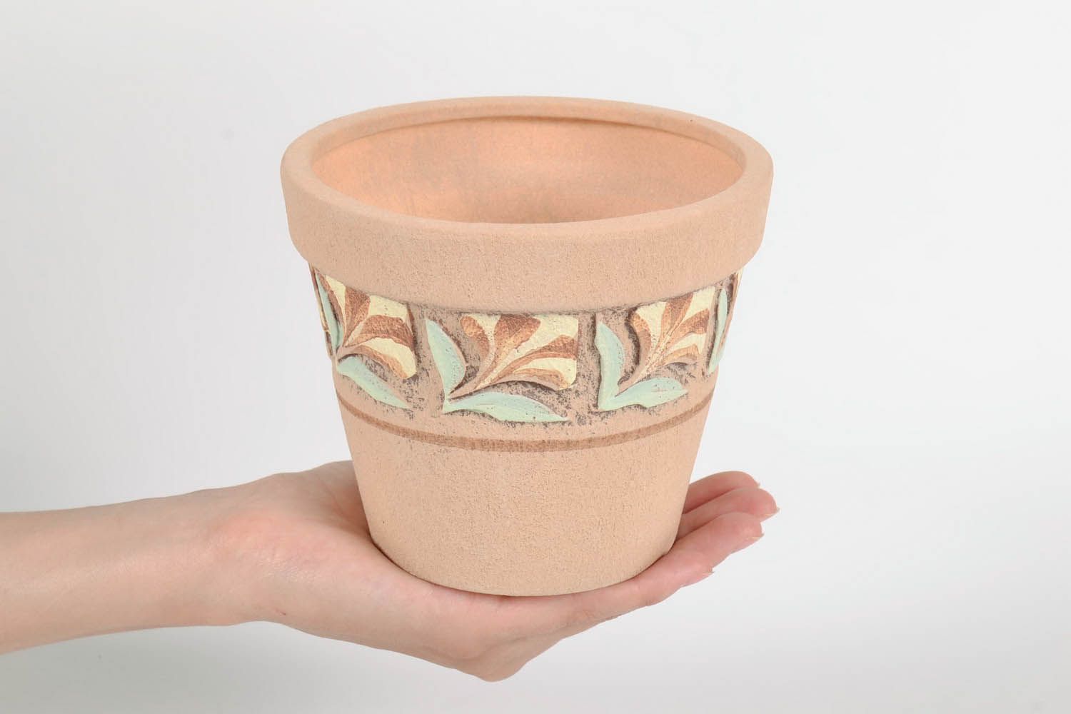 Maceta de cerámica para flores Las obras clásicas foto 5