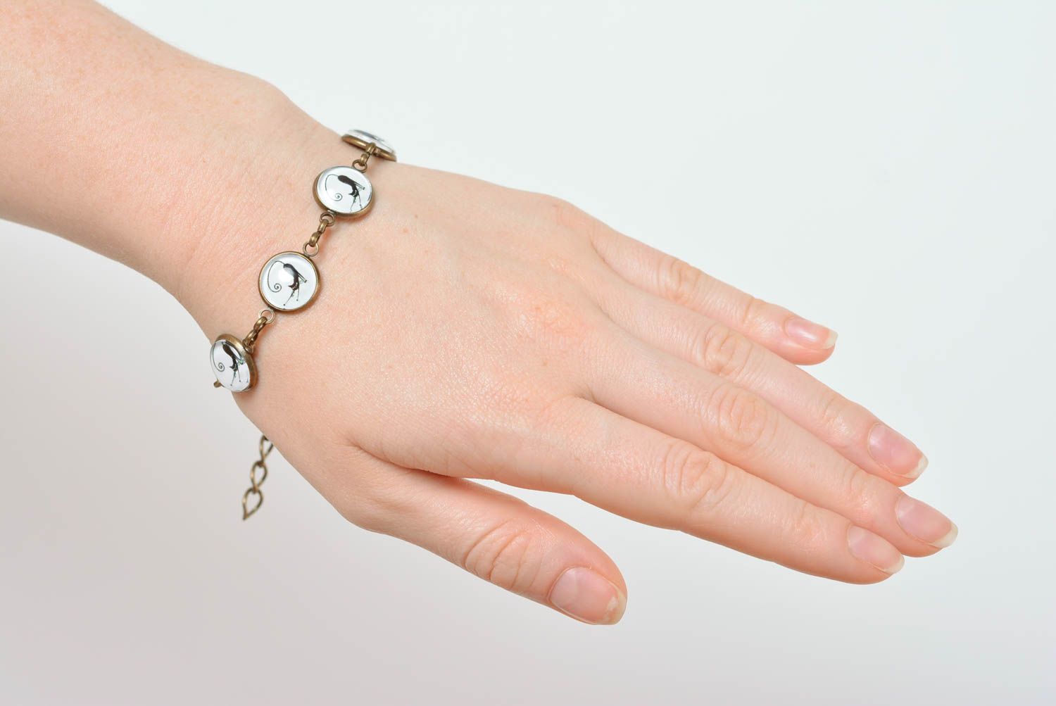 Handmade Cabochon Armband Schmuck für Frauen Designer Accessoire stilvoll foto 3
