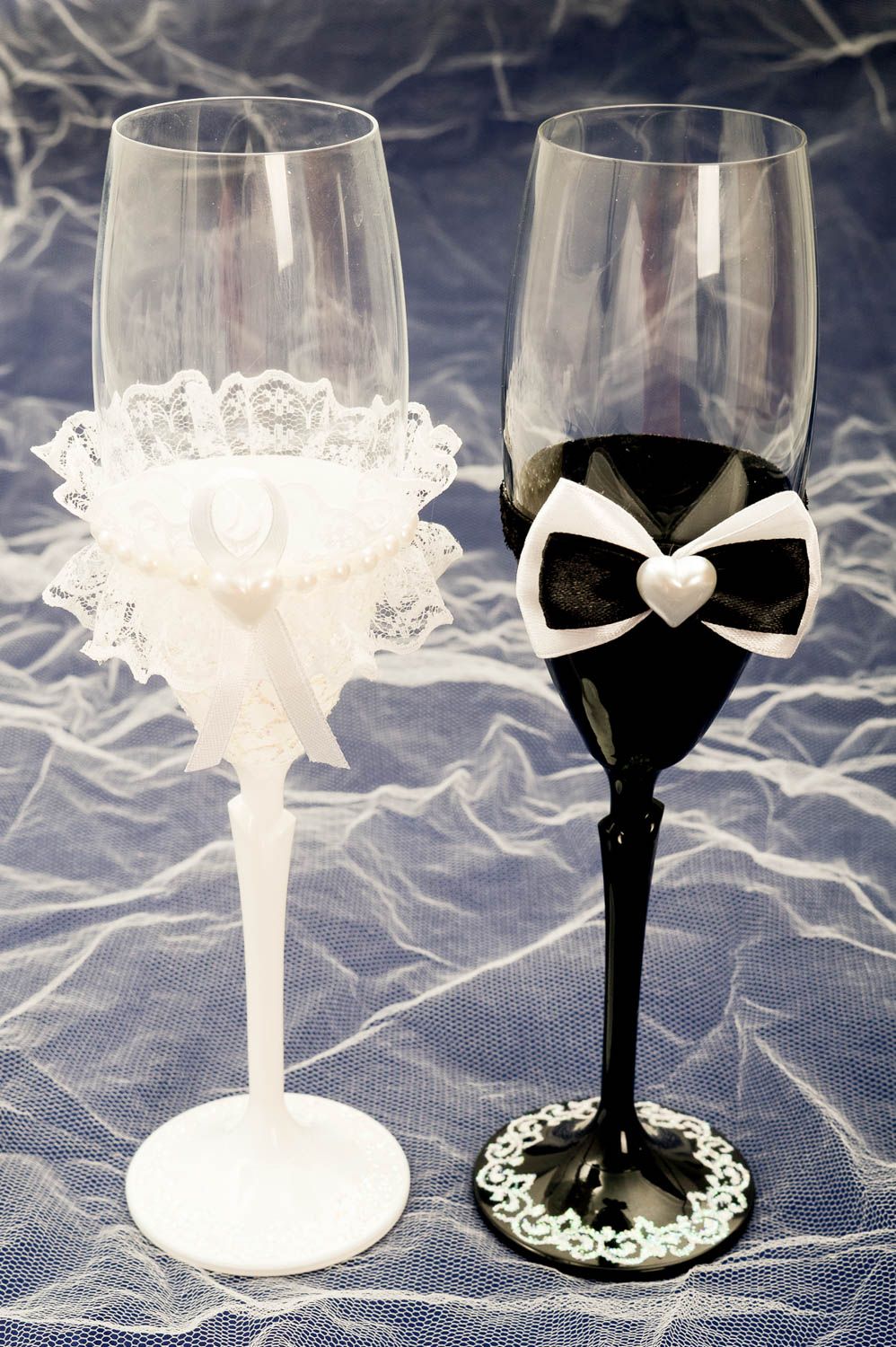 Handmade glasses designer glasses unusual wedding glasses gift ideas table decor photo 1