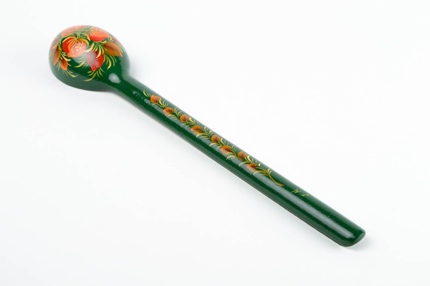 Handmade stylish wooden spoon ware in ethnic style beautiful painted spoon photo 5