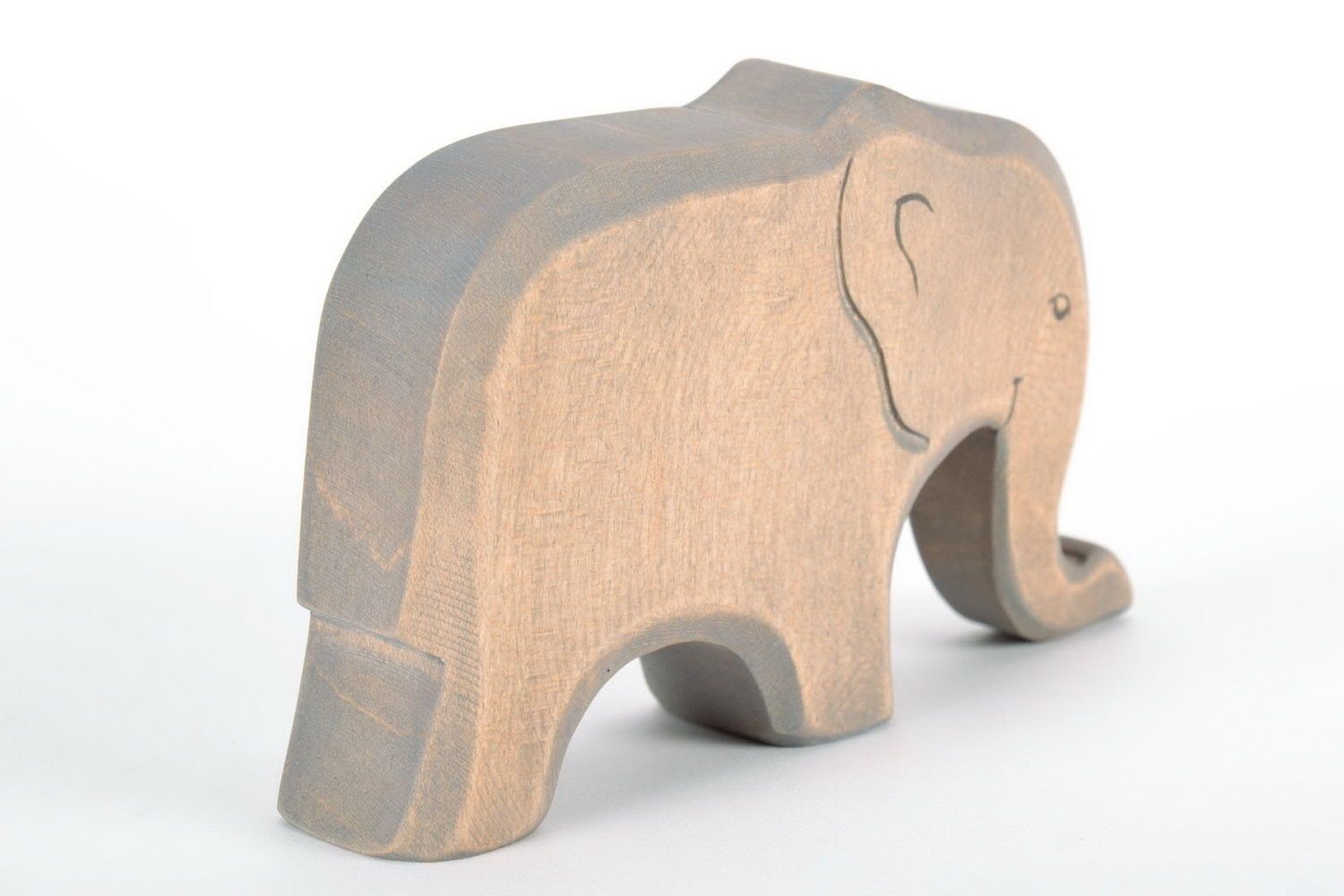 Figurine éléphant en bois faite main  photo 4