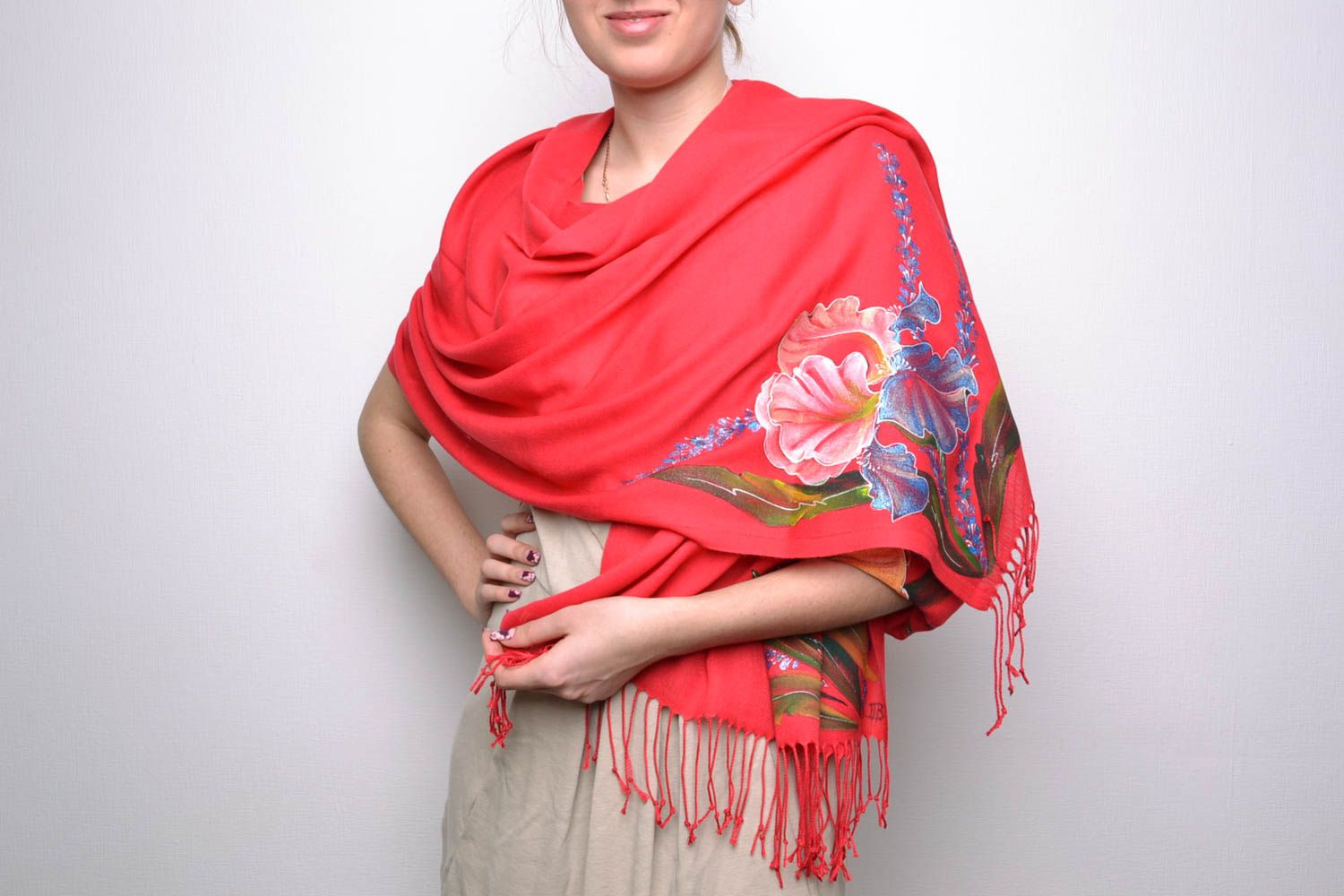 Warmer Schal aus Kaschmir foto 1