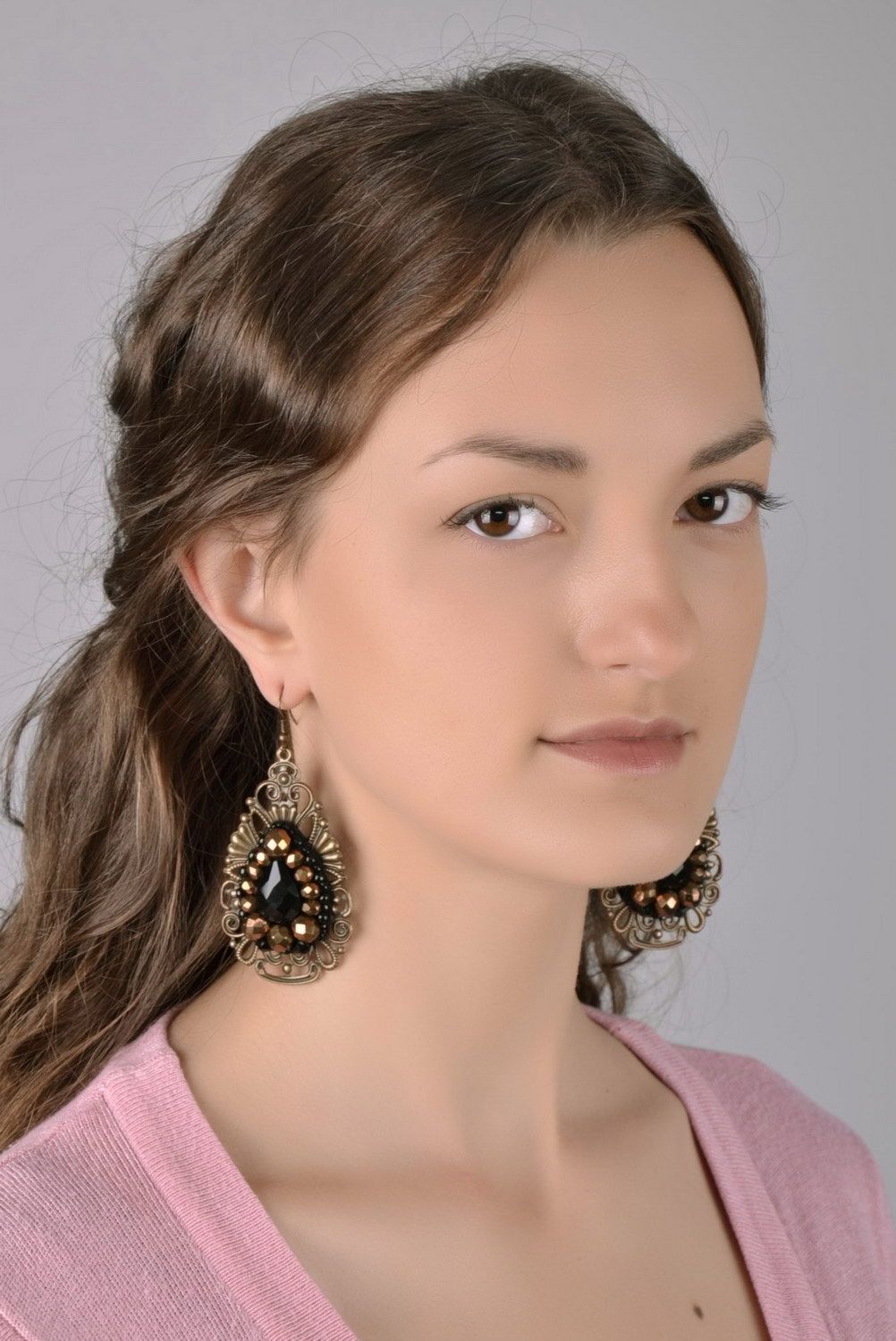 Earrings made of Czech crystals photo 1