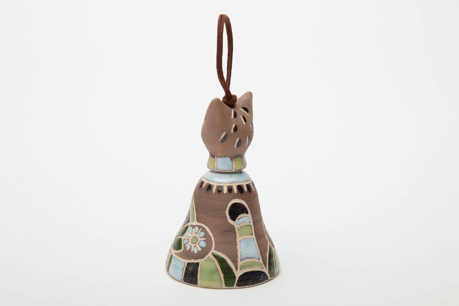 Ceramic interior bell figurine Cat photo 3