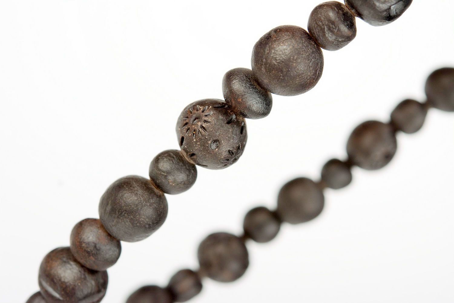 Clay bead necklace photo 1