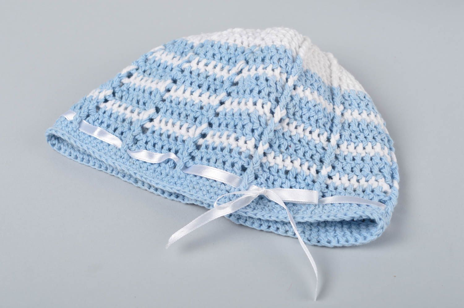 Handmade warm hat crochet hats for babies girls accessories gifts for kids photo 2