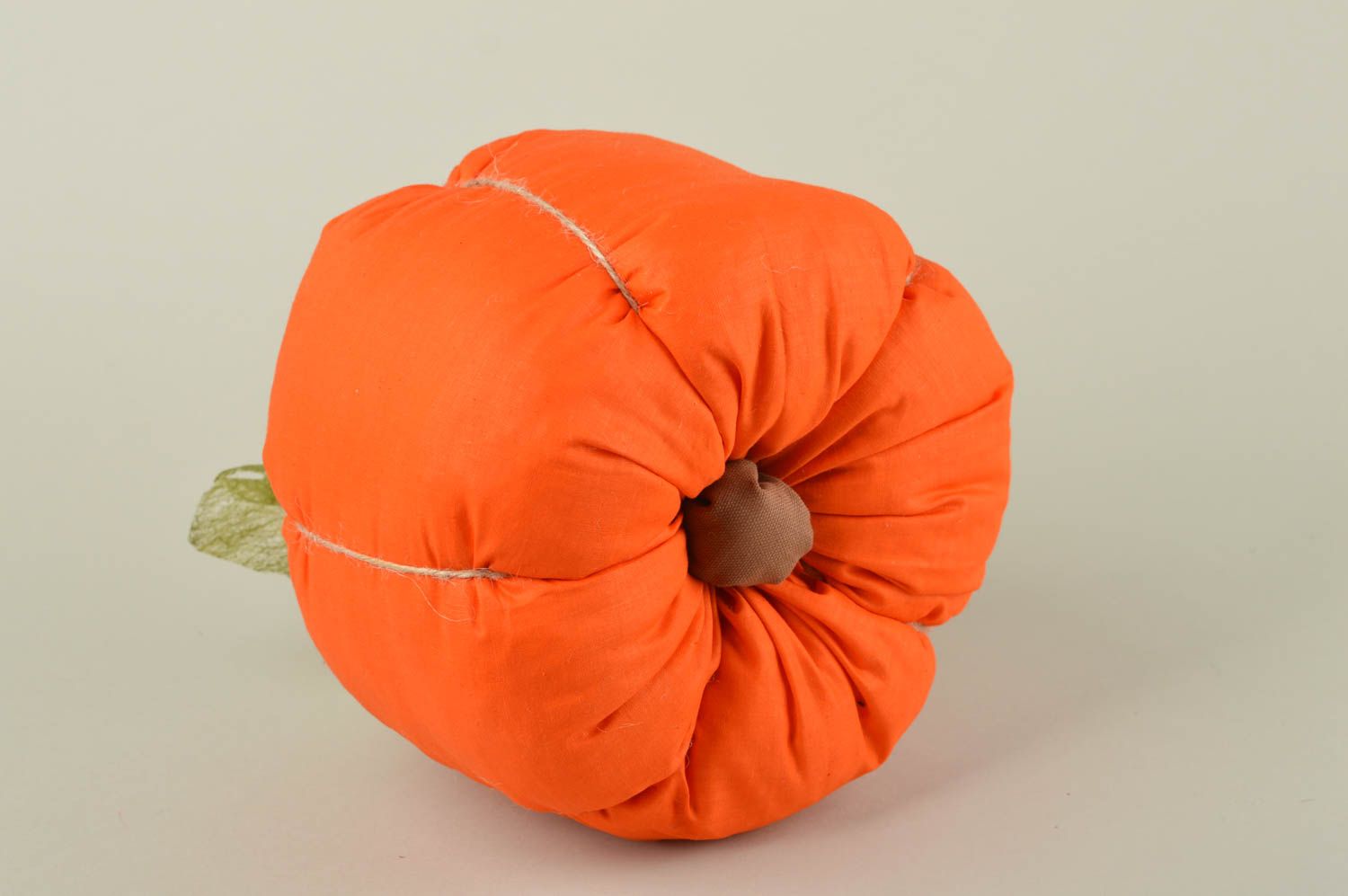Игрушка-подушка хэнд мэйд детская игрушка диванная подушка оранжевая тыква фото 2