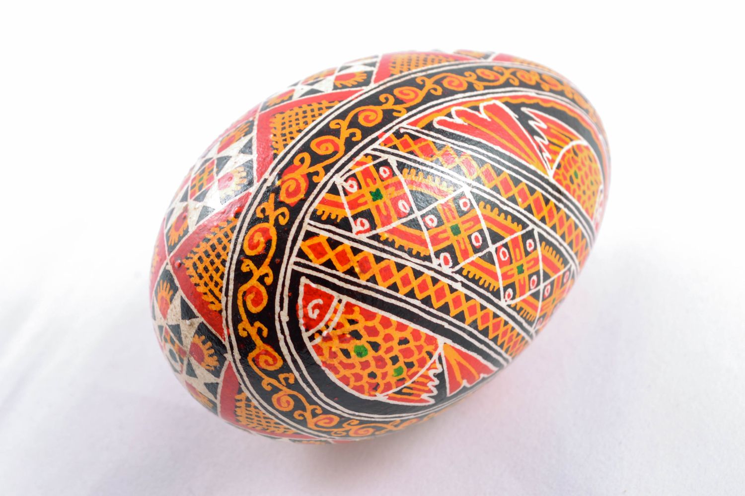 Handmade painted goose egg for Easter photo 3