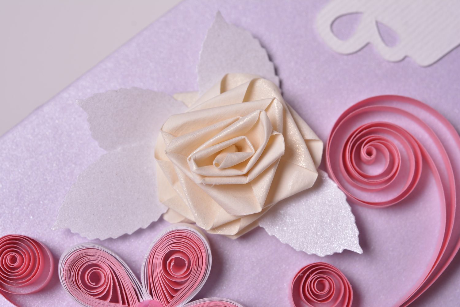 Carte de voeux fait main tendre avec fleurs Cadeau original pour mariage photo 5