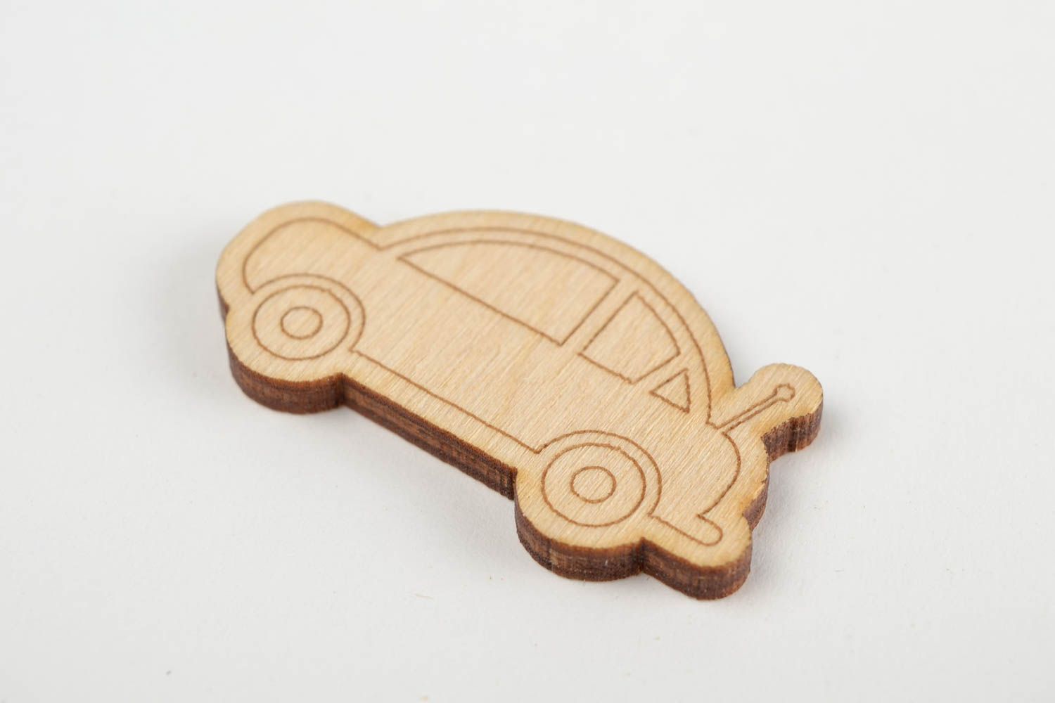 Handgemachte Auto Figur Holz Rohling zum Bemalen Geschenk für Kinder originell foto 3