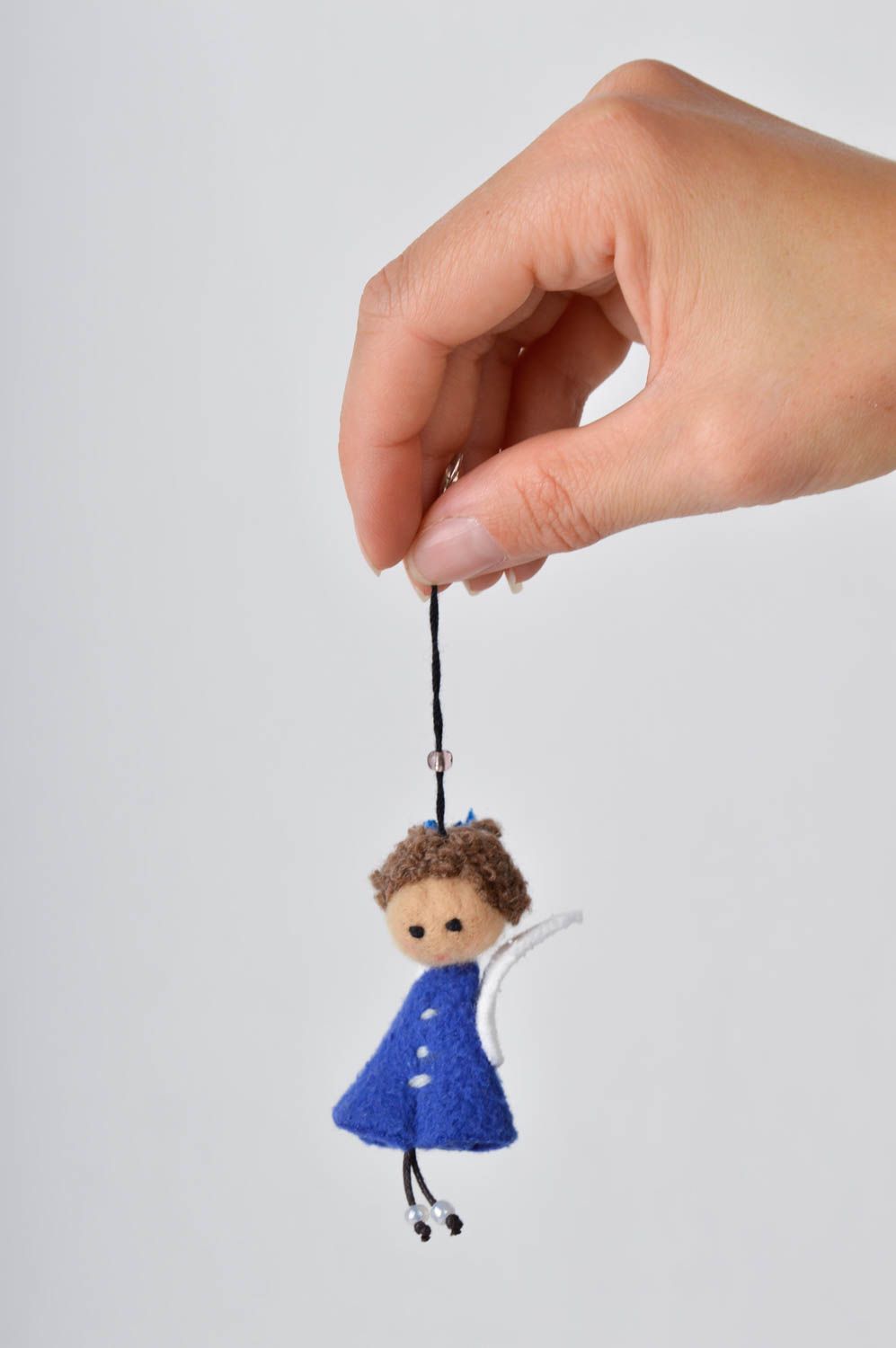 Handmade keychain textile keychain unusual toy textile toy gift ideas photo 2