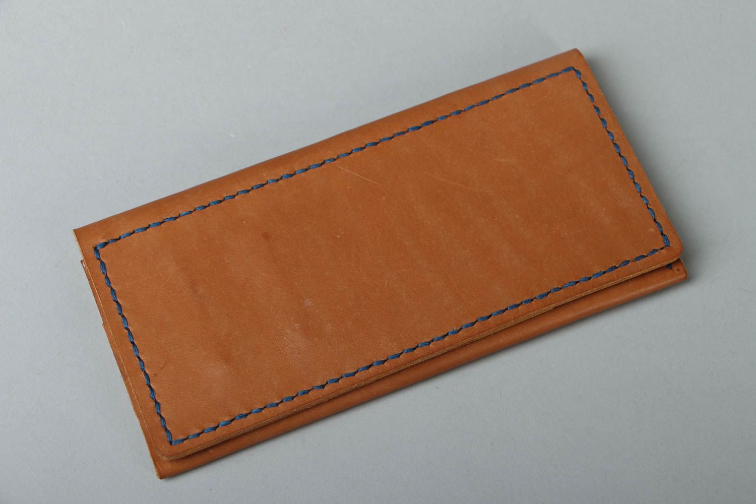 Braunes Portemonnaie aus Leder foto 1
