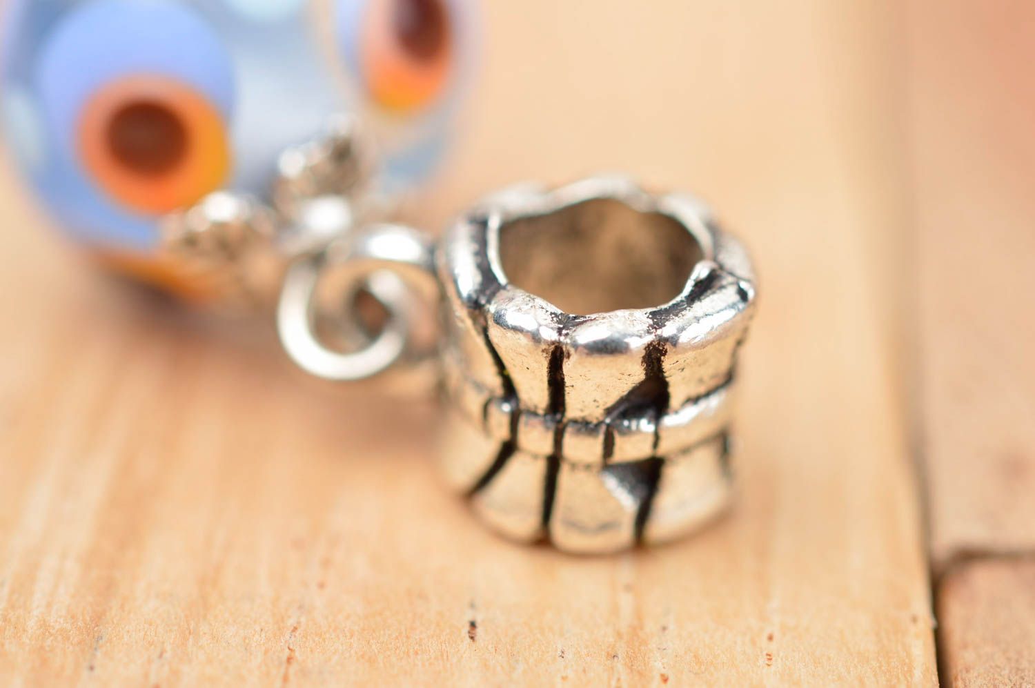Handmade designer glass pendant unusual female pendant stylish jewelry photo 3