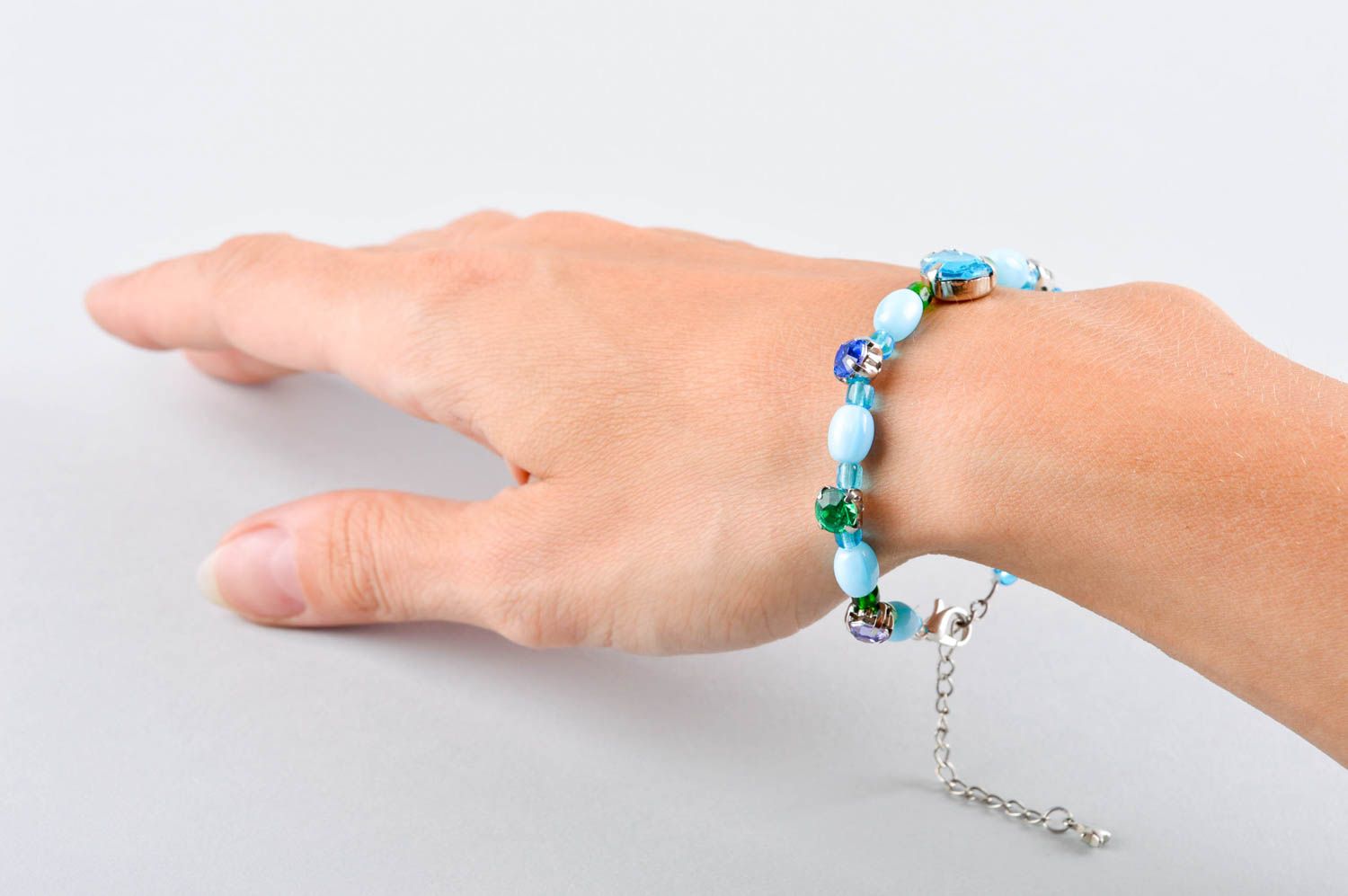 Handmade bracelet unusual accessory designer jewelry beaded bracelet gift ideas photo 5