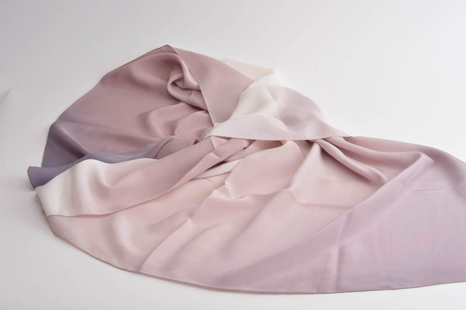 Pañuelo de seda natural hecho a mano accesorio para mujer bufanda de moda foto 5