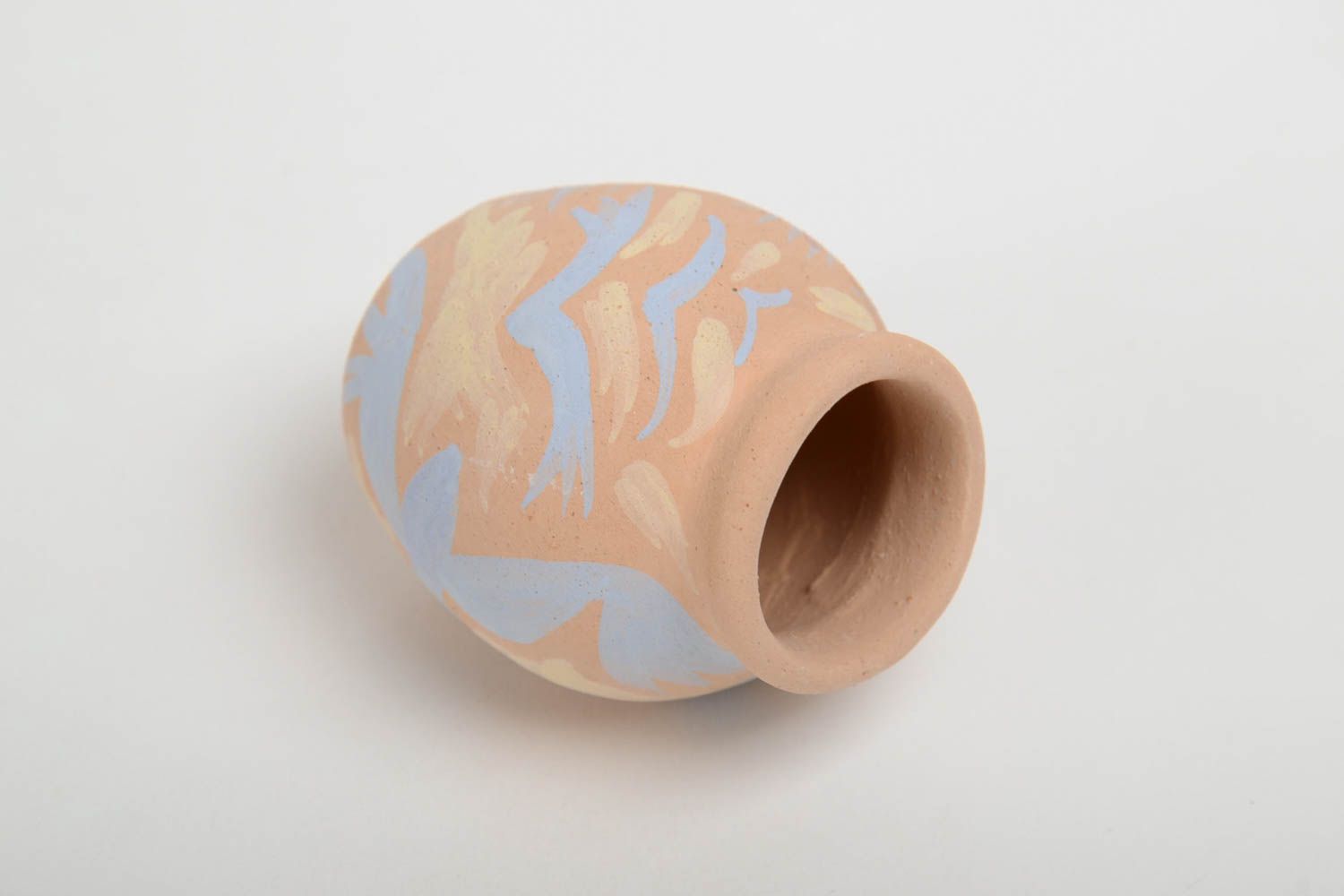 Deko Krug für Interieur aus Keramik mit Pigmenten Bemalung für Haus handmade foto 3