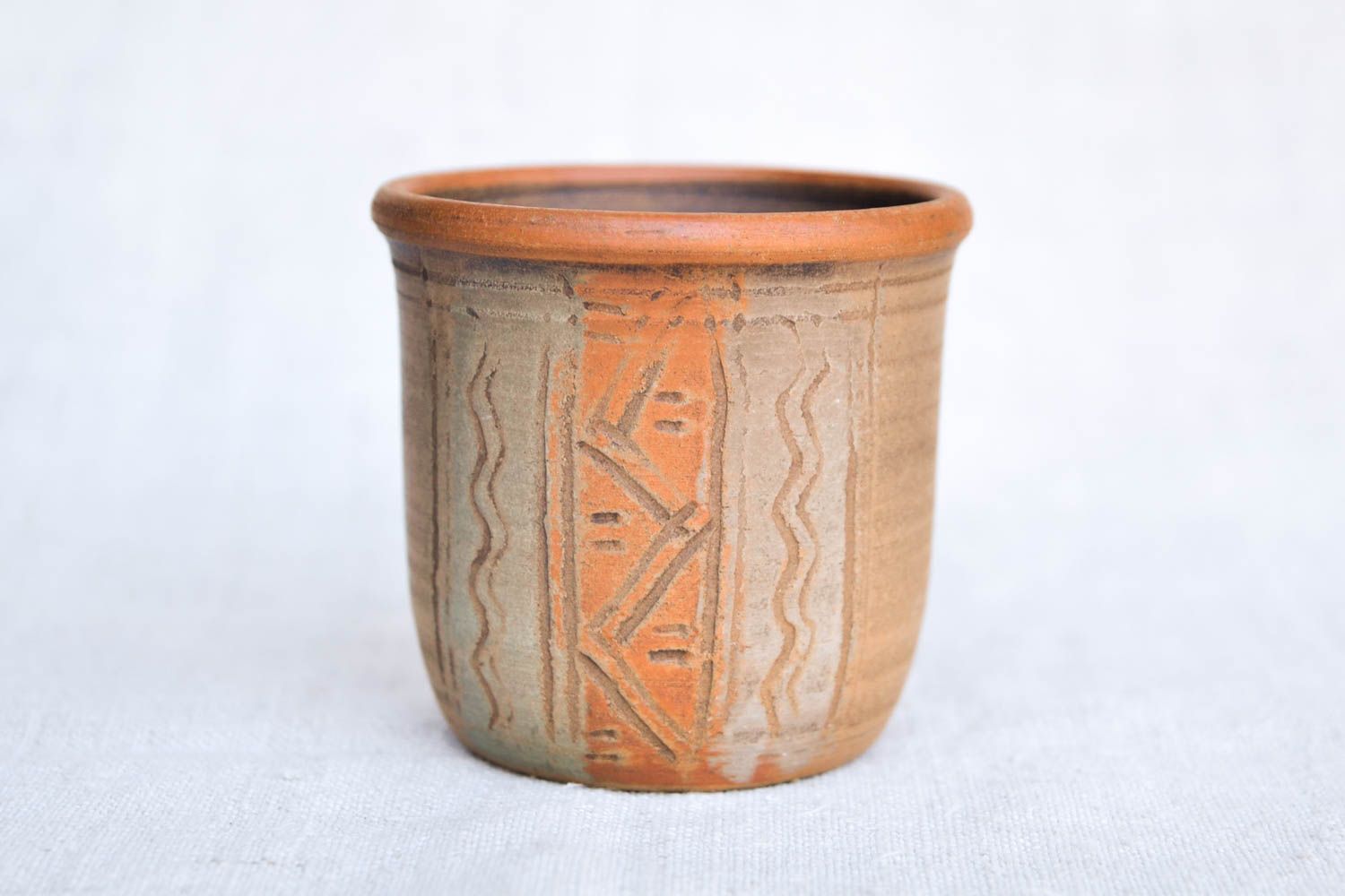 Vaso de arcilla artesanal vajilla de cerámica decoración de cocina 150 ml foto 4