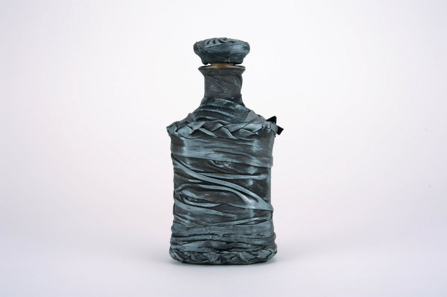 Handgemachte Flasche mit Landschaft foto 2