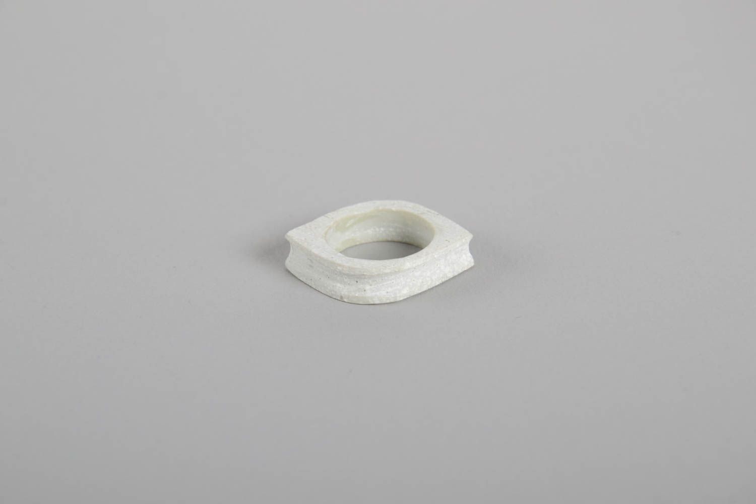 Белое модное кольцо ручной работы кольцо из латуни красивое женское кольцо фото 5