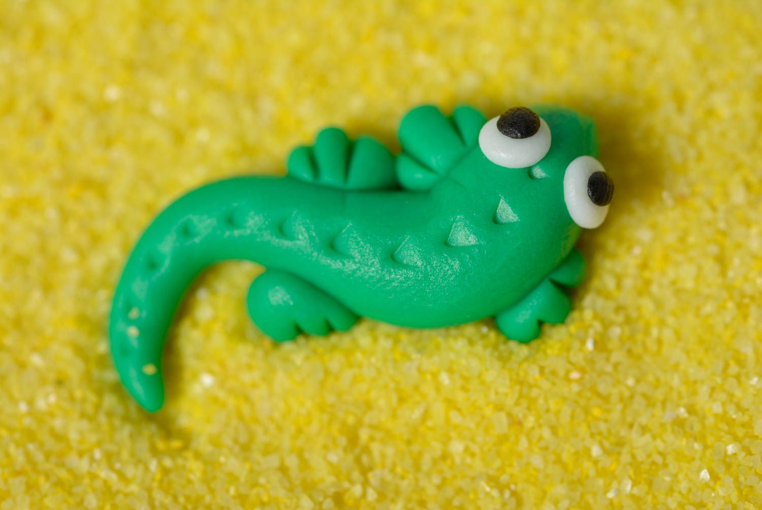 Polymer Clay Figur handmade Spielzeug Eidechse Kinder Geschenk Deko für Haus foto 3