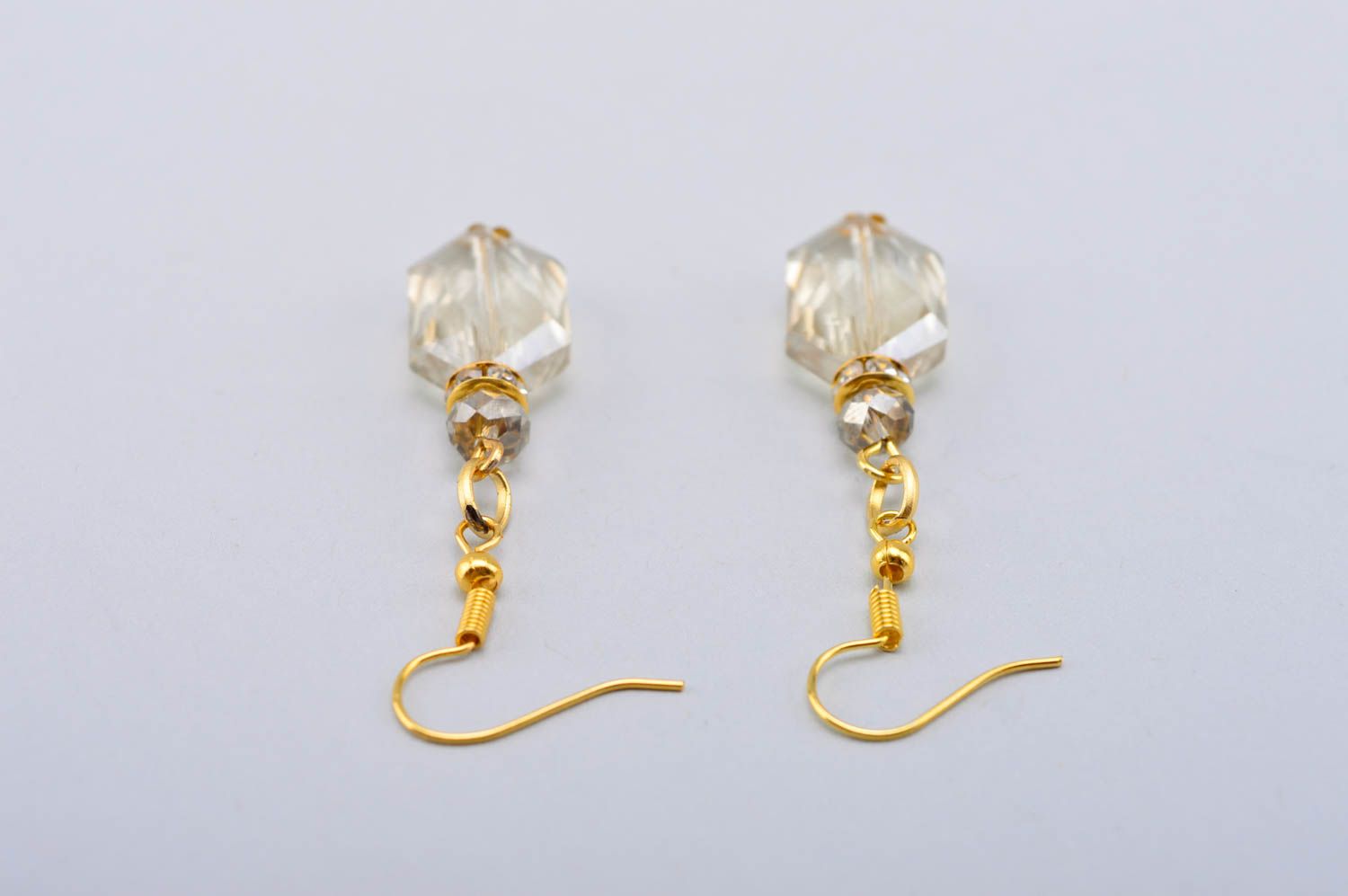 Unusual handmade beaded earrings crystal earrings fashion accessories for girls photo 4