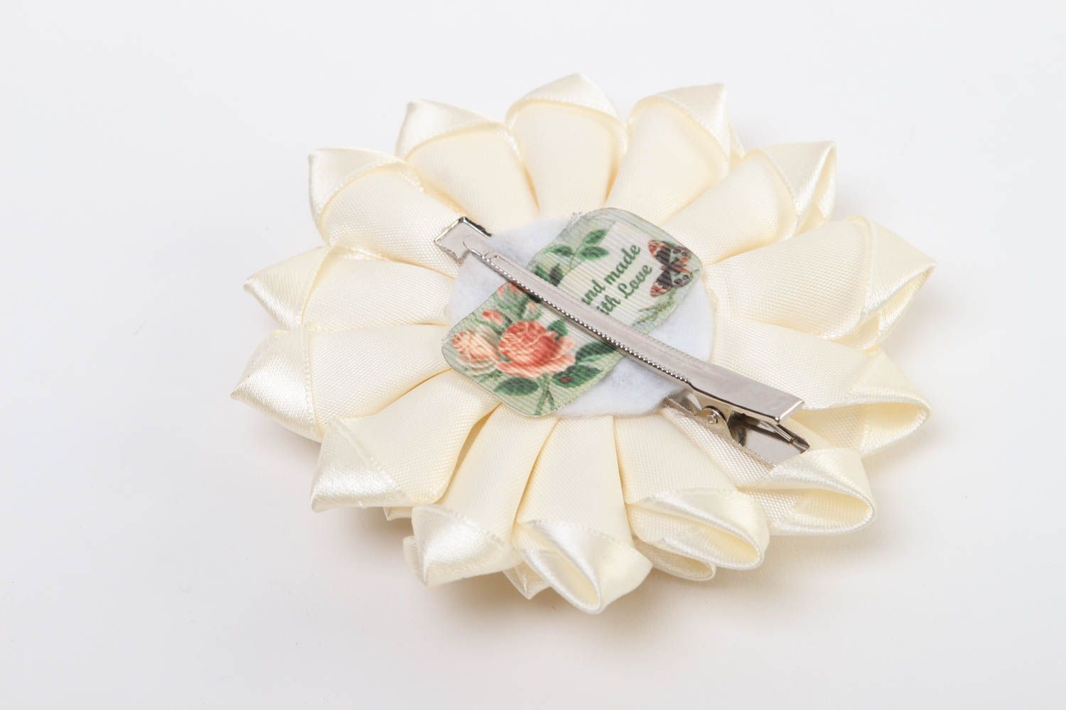 Handmade designer hair clip cute hair clip with flower stylish accessory photo 4