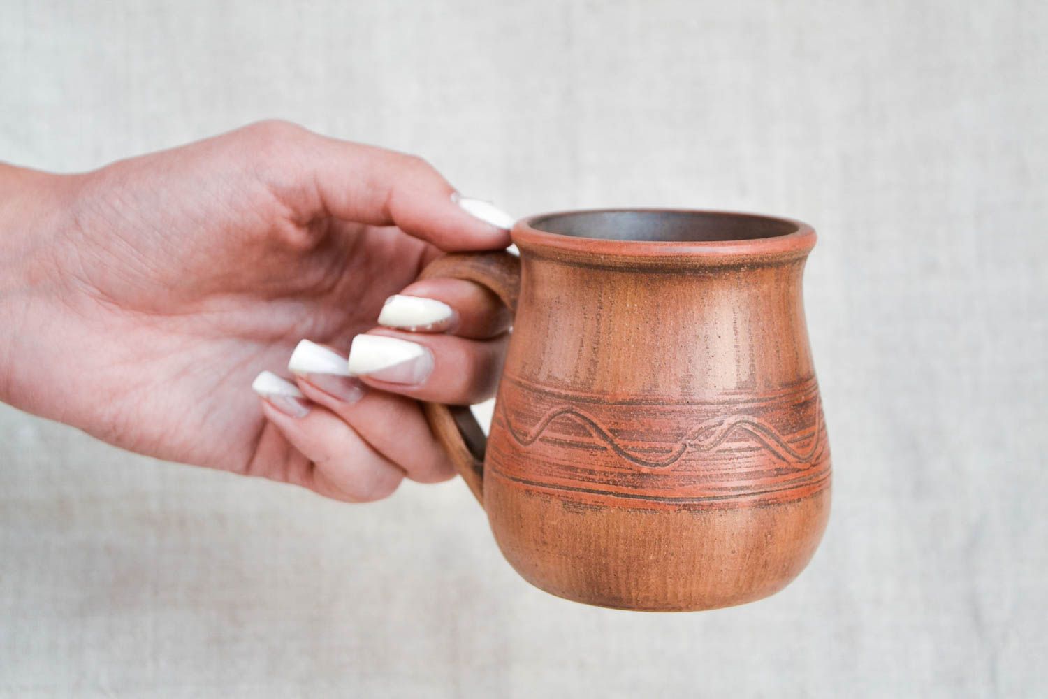 Tasse Keramik handgemachtes Geschirr  Geschenk für Frau Keramik Geschirr  foto 2