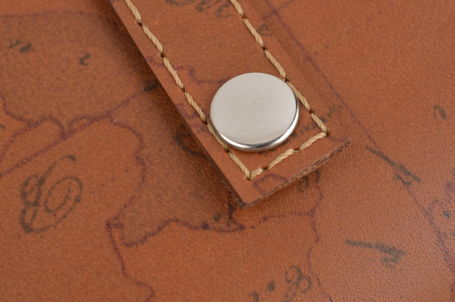 Handmade brown leather wallet unusual designer wallet present for men photo 5