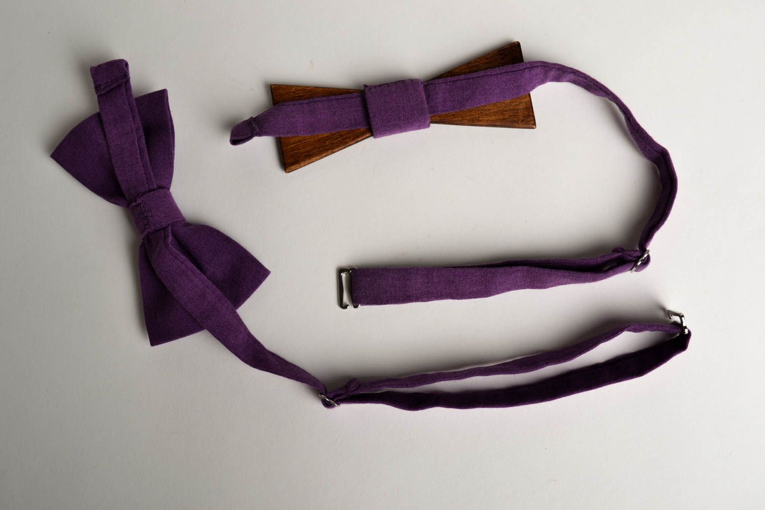 Handmade wooden bow tie designer bow tie men accessories present for boyfriend photo 2