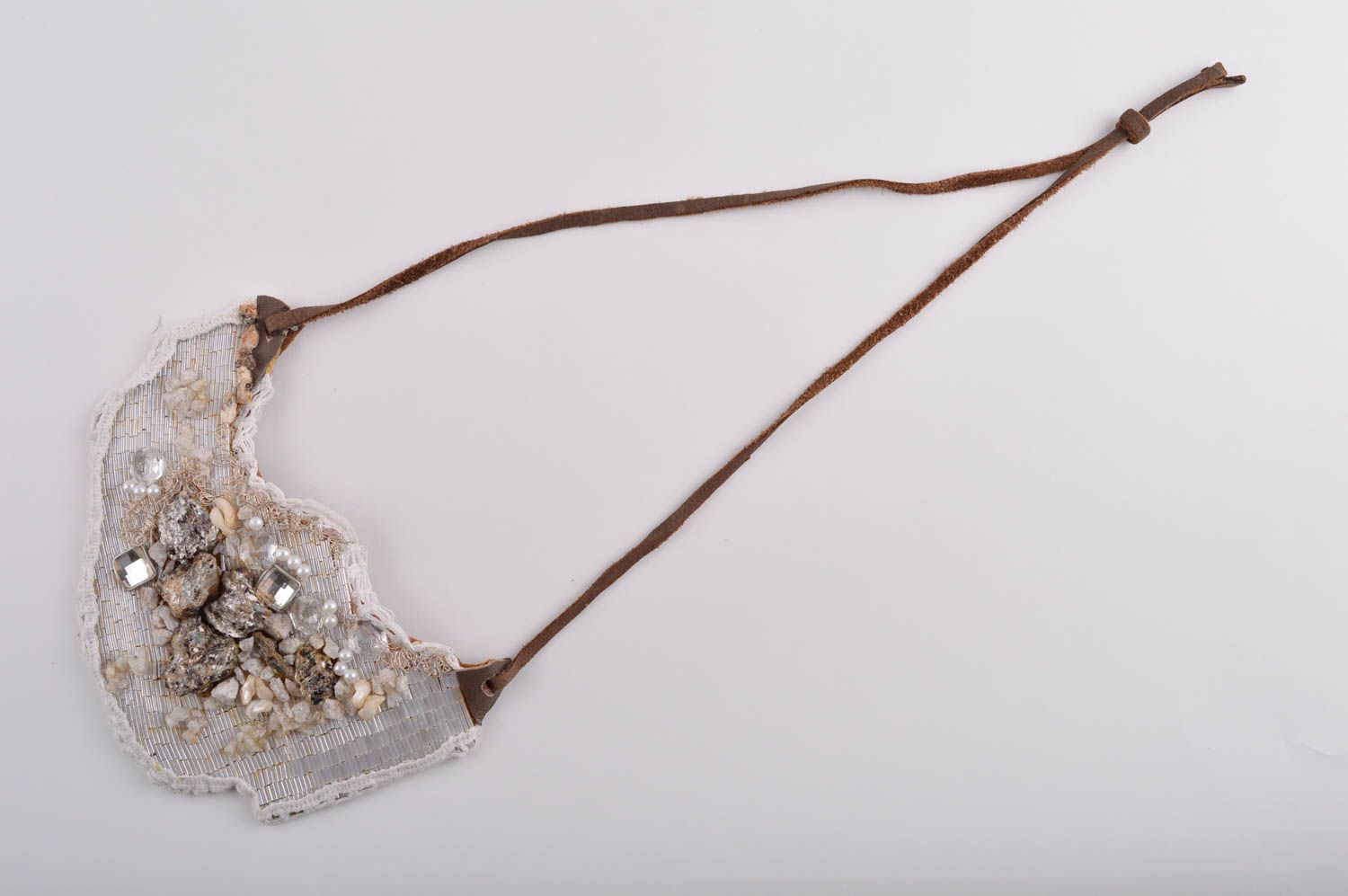 Massive Collier Halskette handmade Mode Accessoire Geschenk für Frauen foto 5