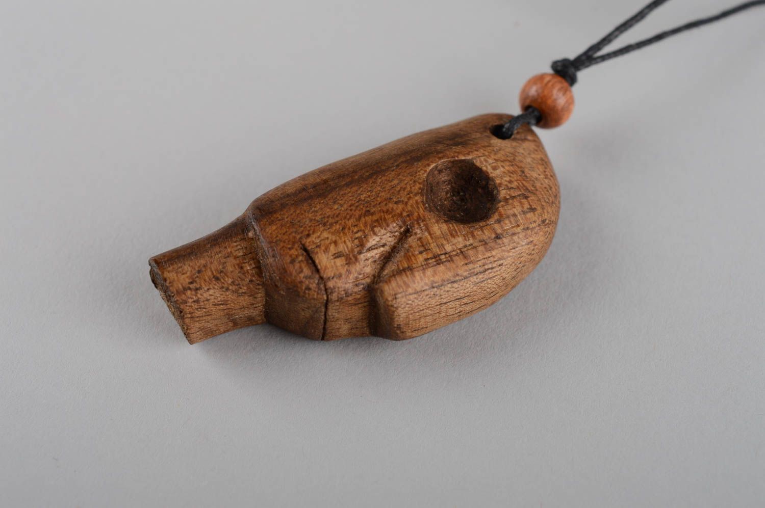 Unusual handmade wooden pendant neck pendant wood craft costume jewelry photo 8