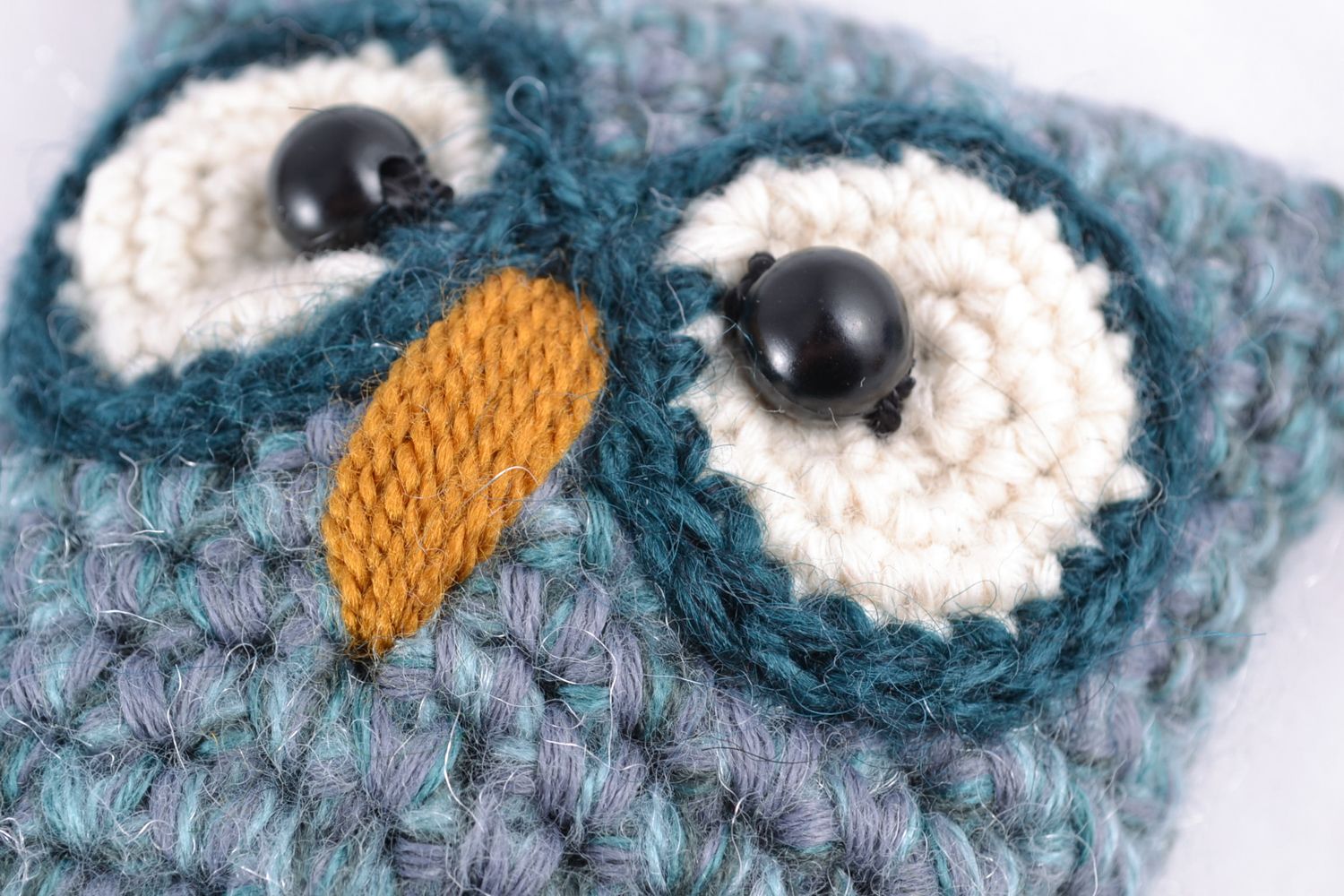 Handmade crochet toy owl photo 3