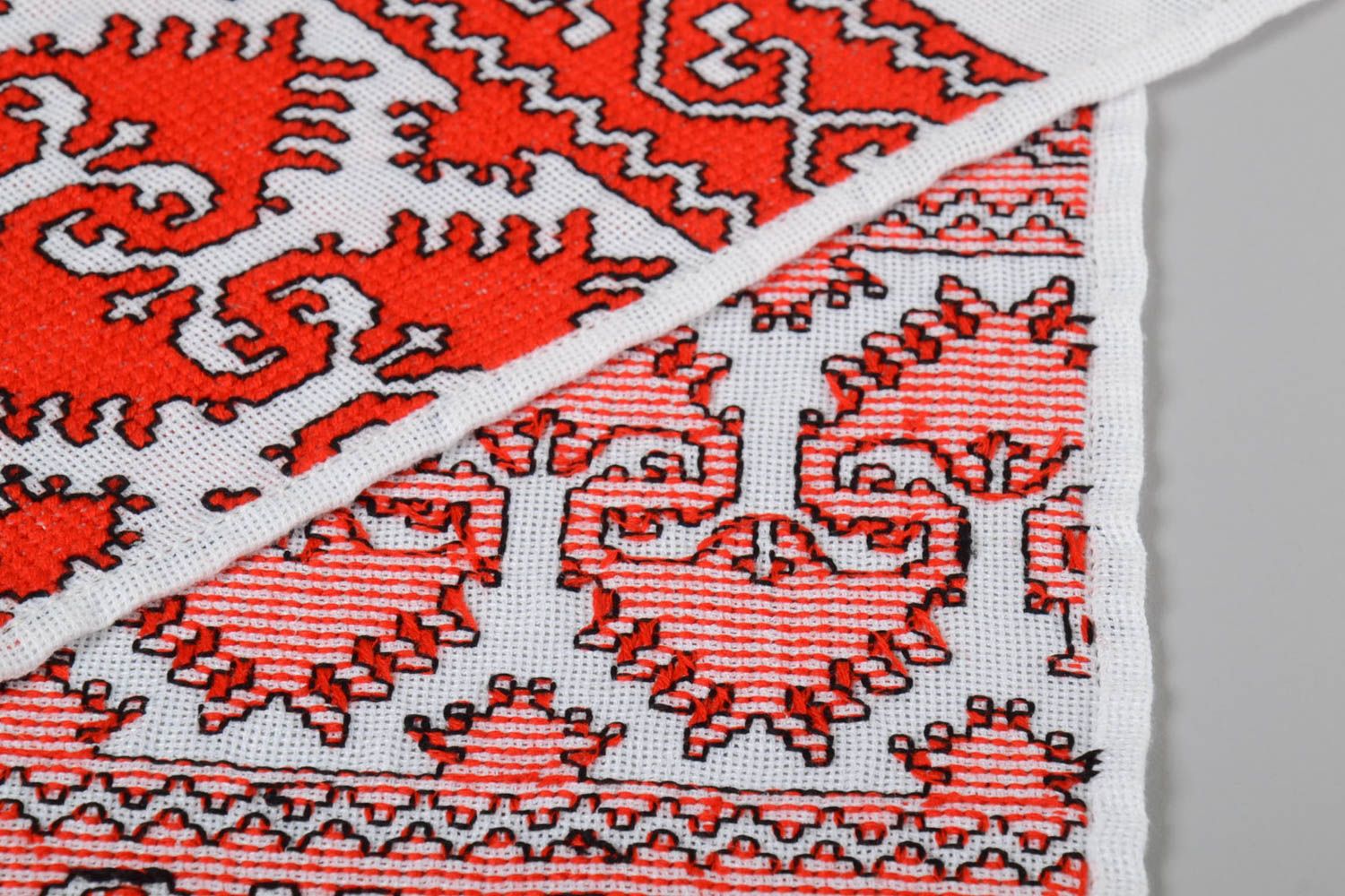 Handmade ethnic embroidered towel unique designer traditional wedding accessory photo 3