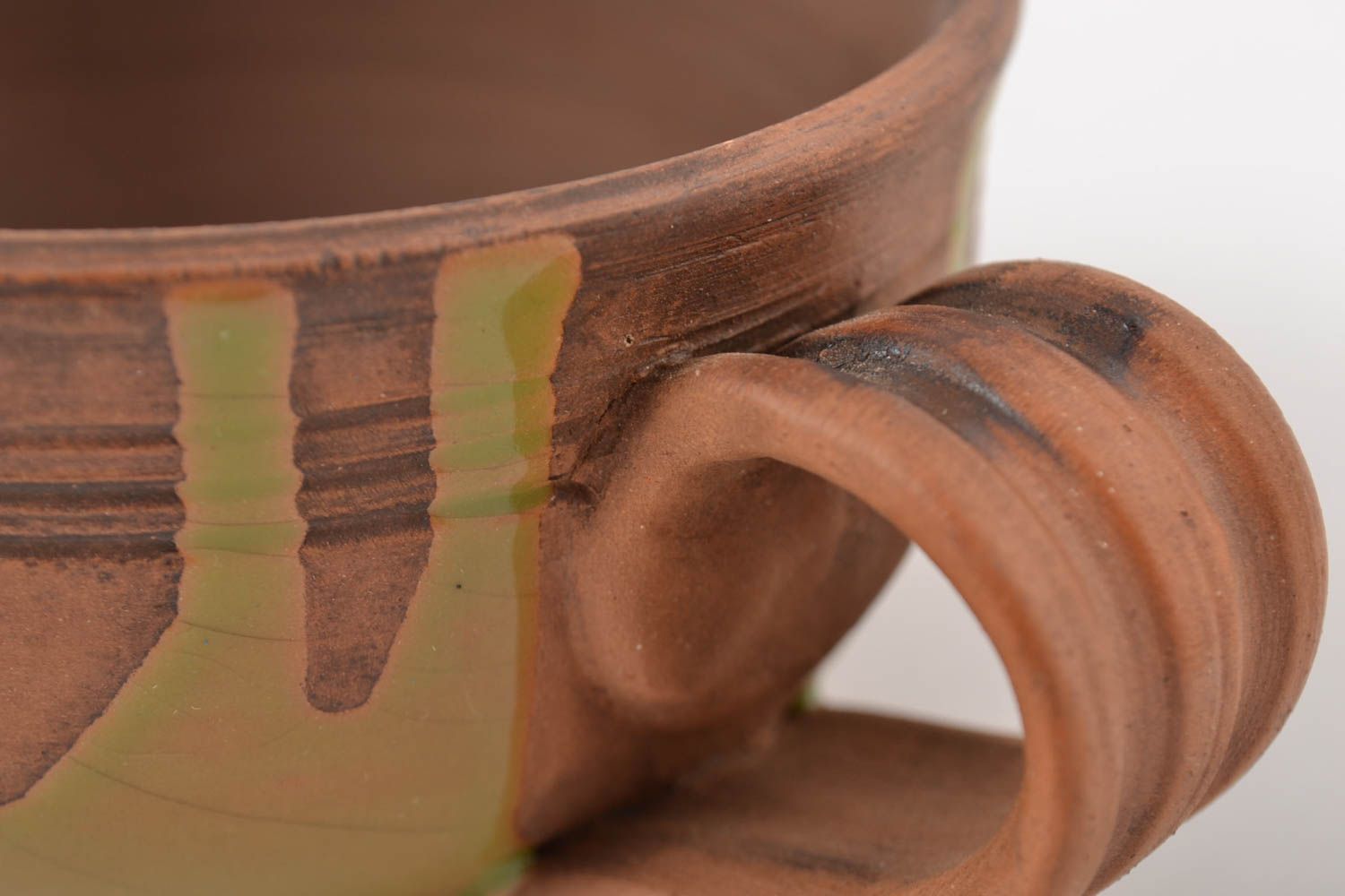 Кофейная чашка ручной работы глиняная посуда керамическая чашка кофейная посуда фото 4