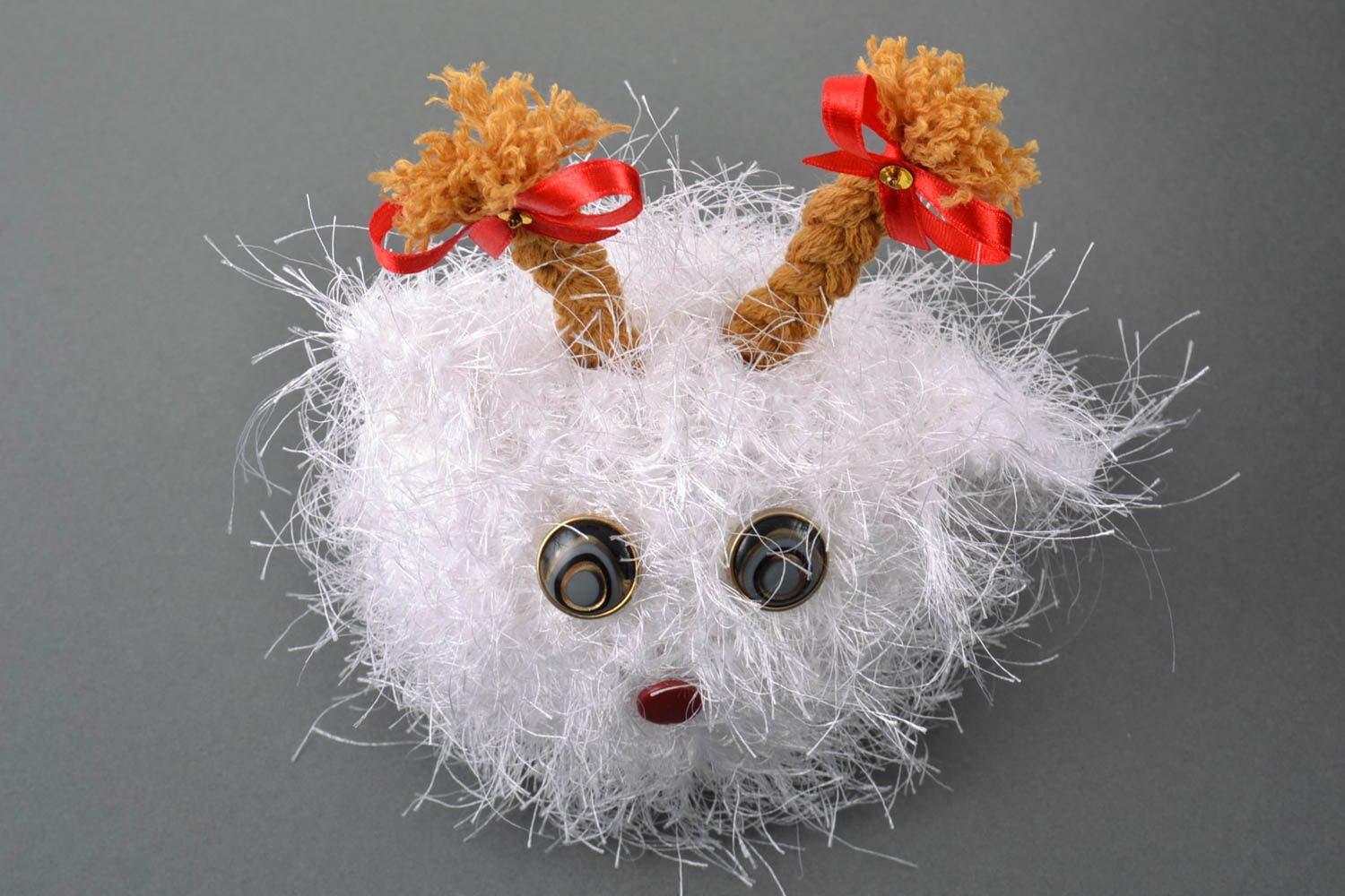 Amigurumi Kuscheltier gehäkelt aus Baumwolle Designer Spielzeug für Kinder  foto 2