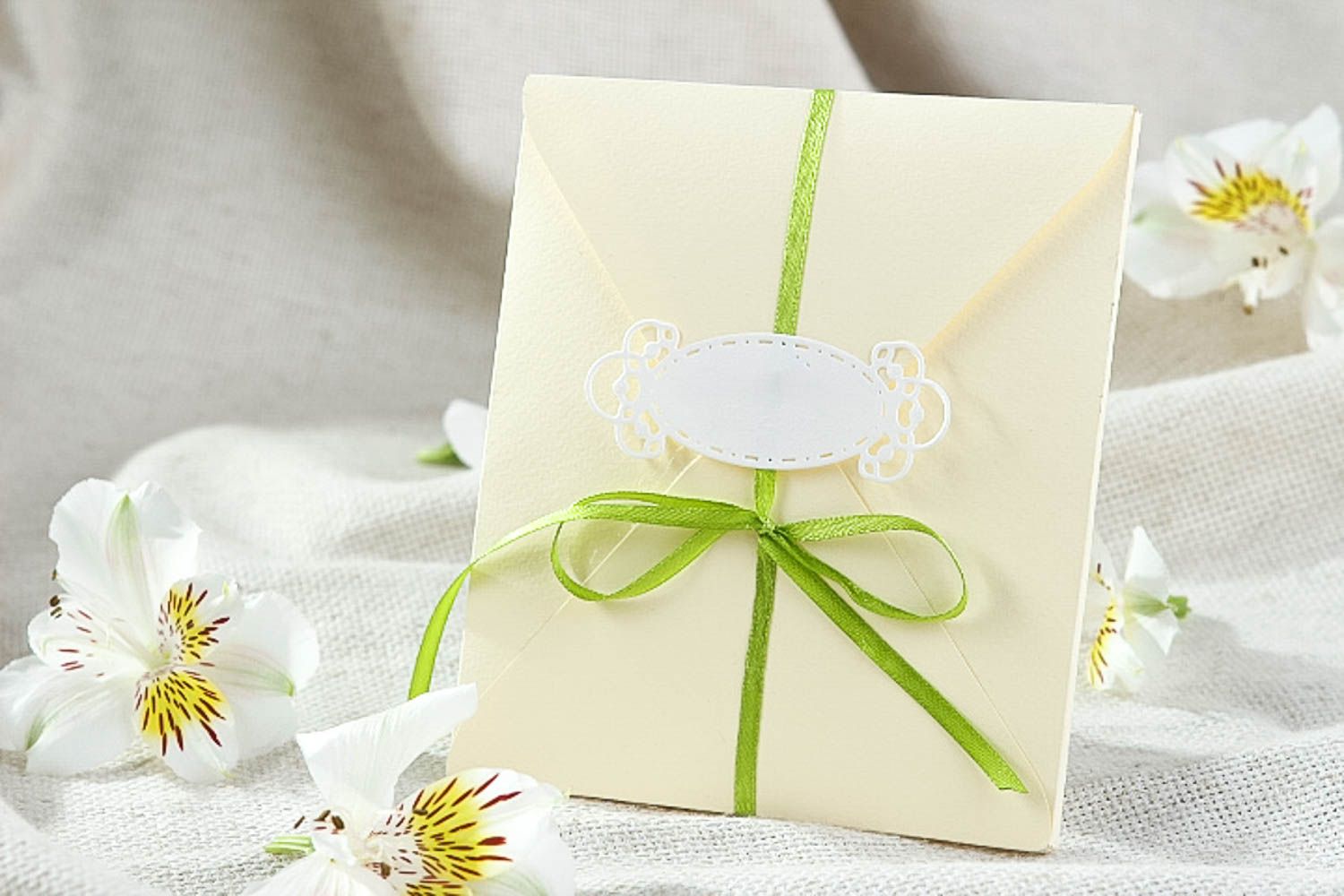 Beautiful handmade invitation envelope wedding invitation wedding accessories photo 1