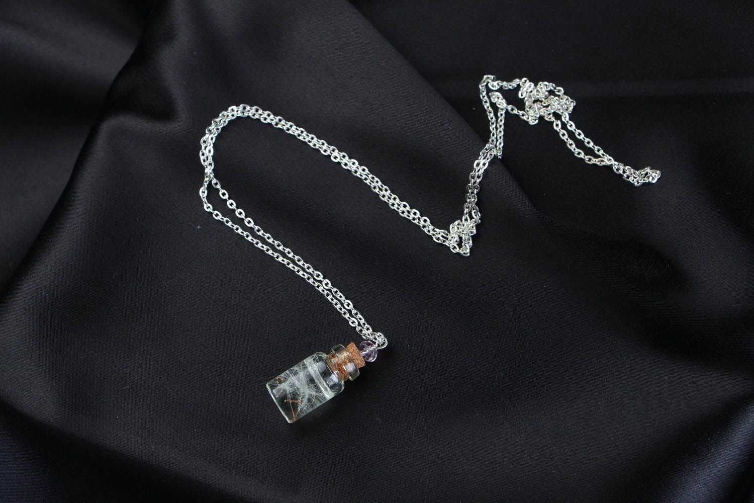 Pendant Bottle with Dandelion Umbrellas photo 3