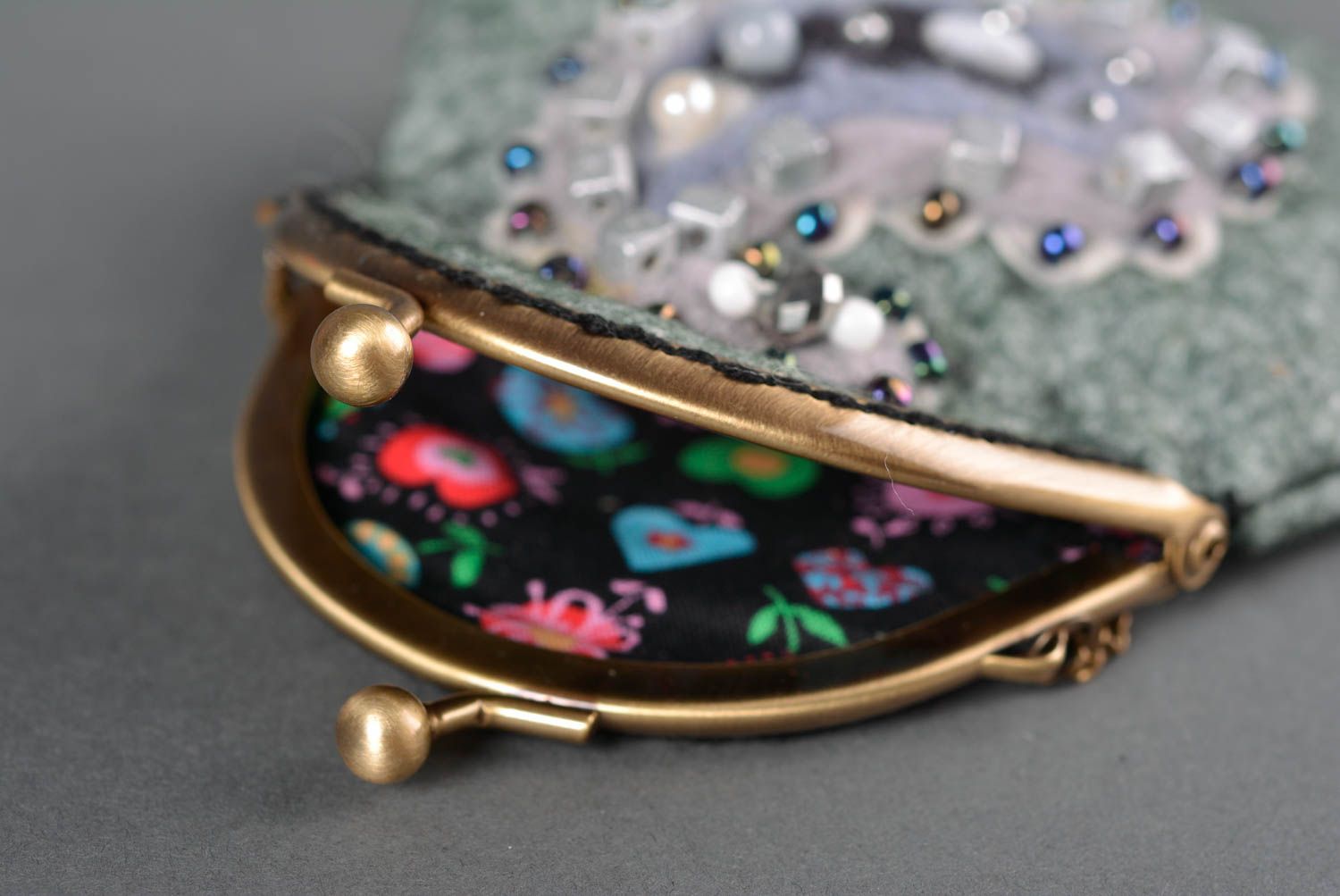 Designer purse handmade woolen wallet for women stylish handbag small purse photo 3
