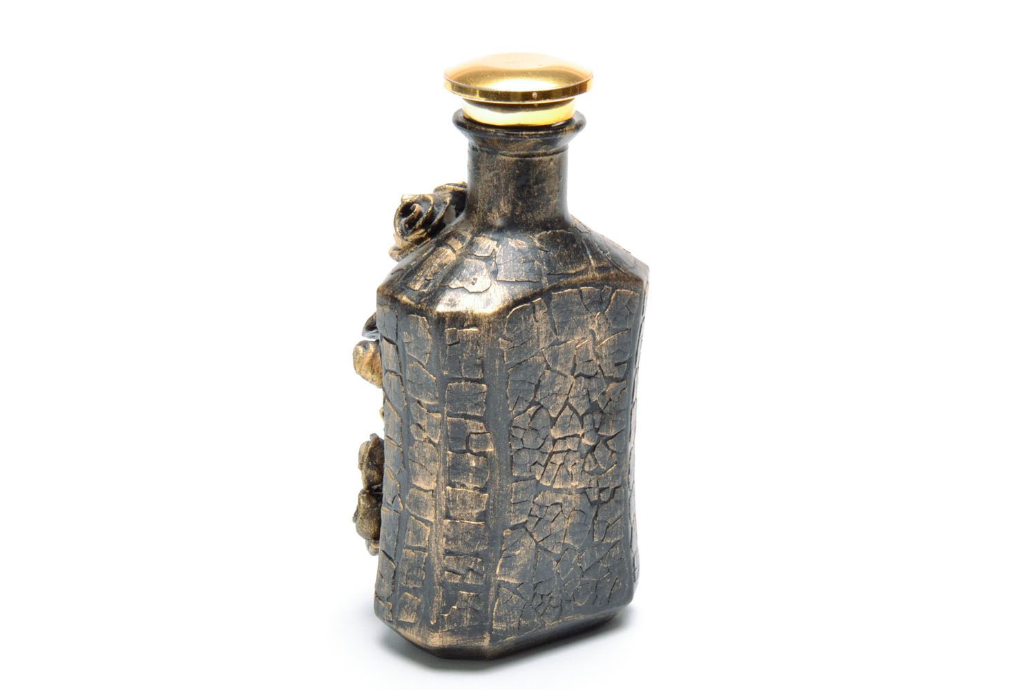 Decorative bottle ornamented with egg shell photo 3