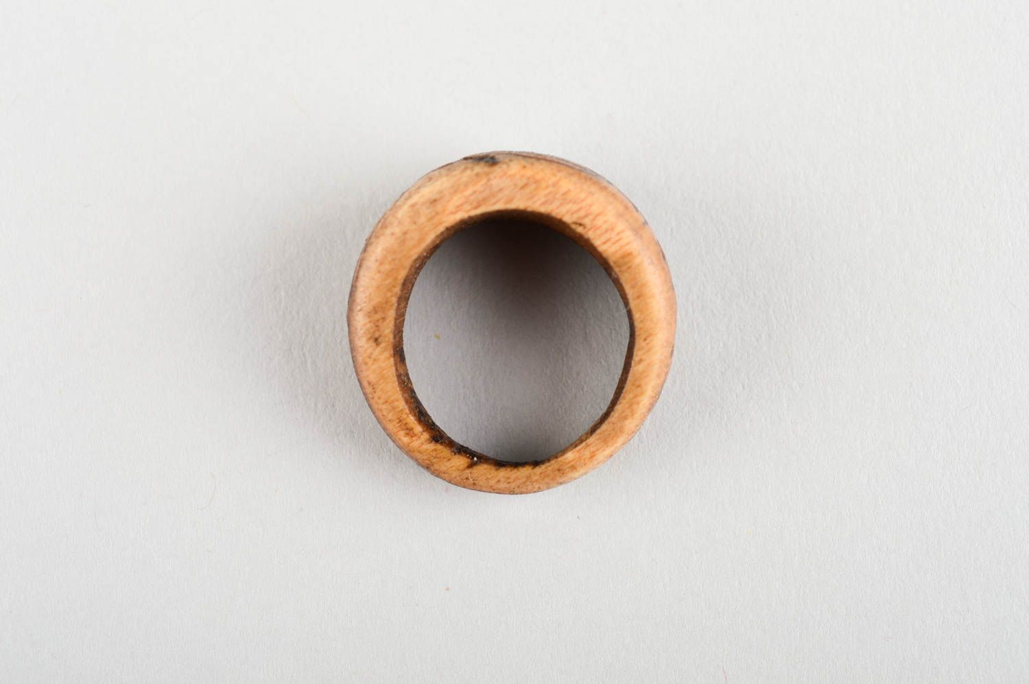Beautiful handmade wooden ring fashion trends accessories for girls wood craft photo 2