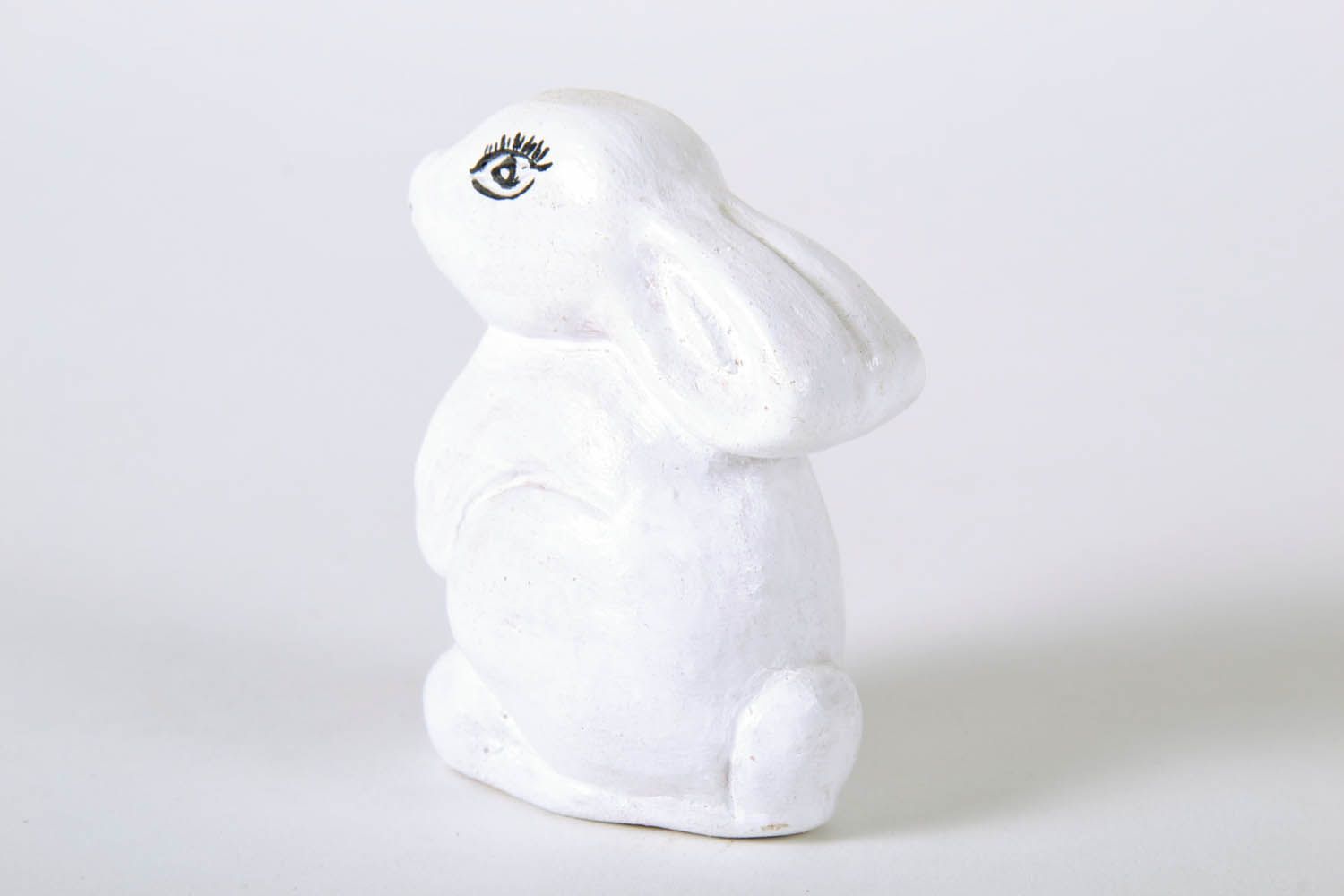 Ceramic statuette White Hare photo 3