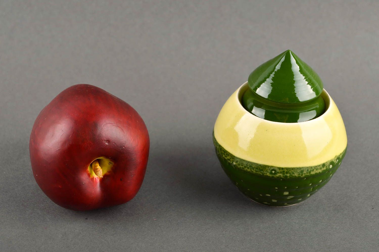 Küchen Zubehör handmade Zuckerdose Keramik Küchen Accessoire Geschenk Idee bunt foto 1