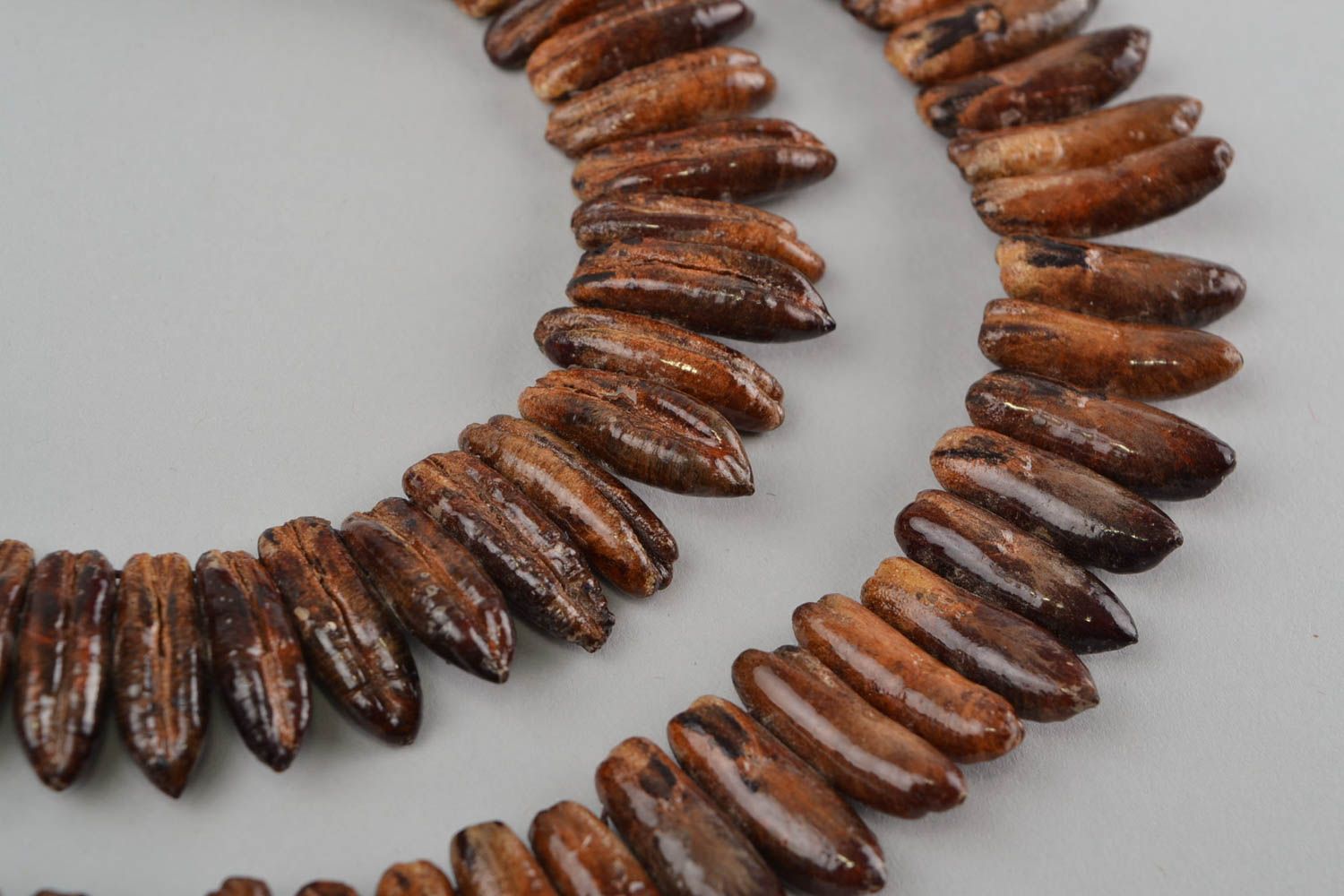 Handmade necklace wooden bead necklace designer jewelry handmade accessories photo 4