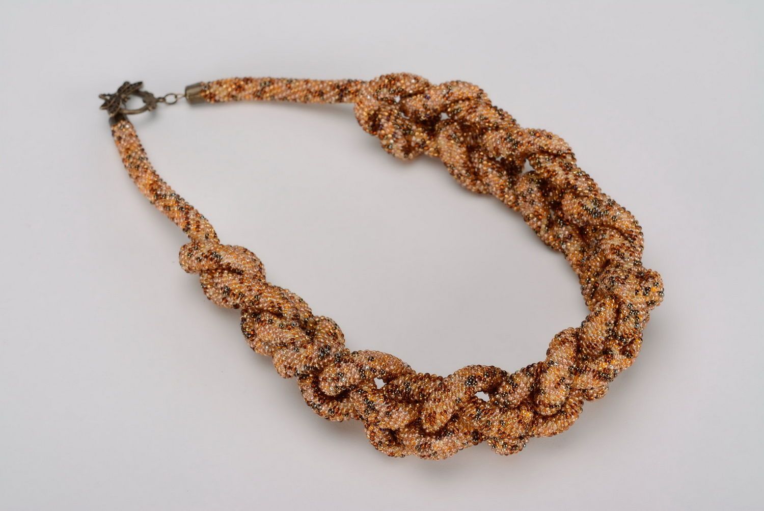 Large necklace made of Czech beads photo 2