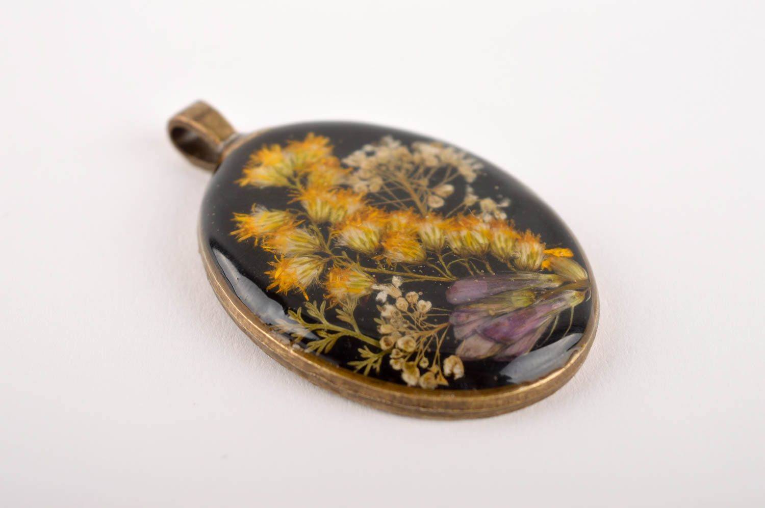 Handmade designer pendant botanical jewelry gift stylish present for her photo 3