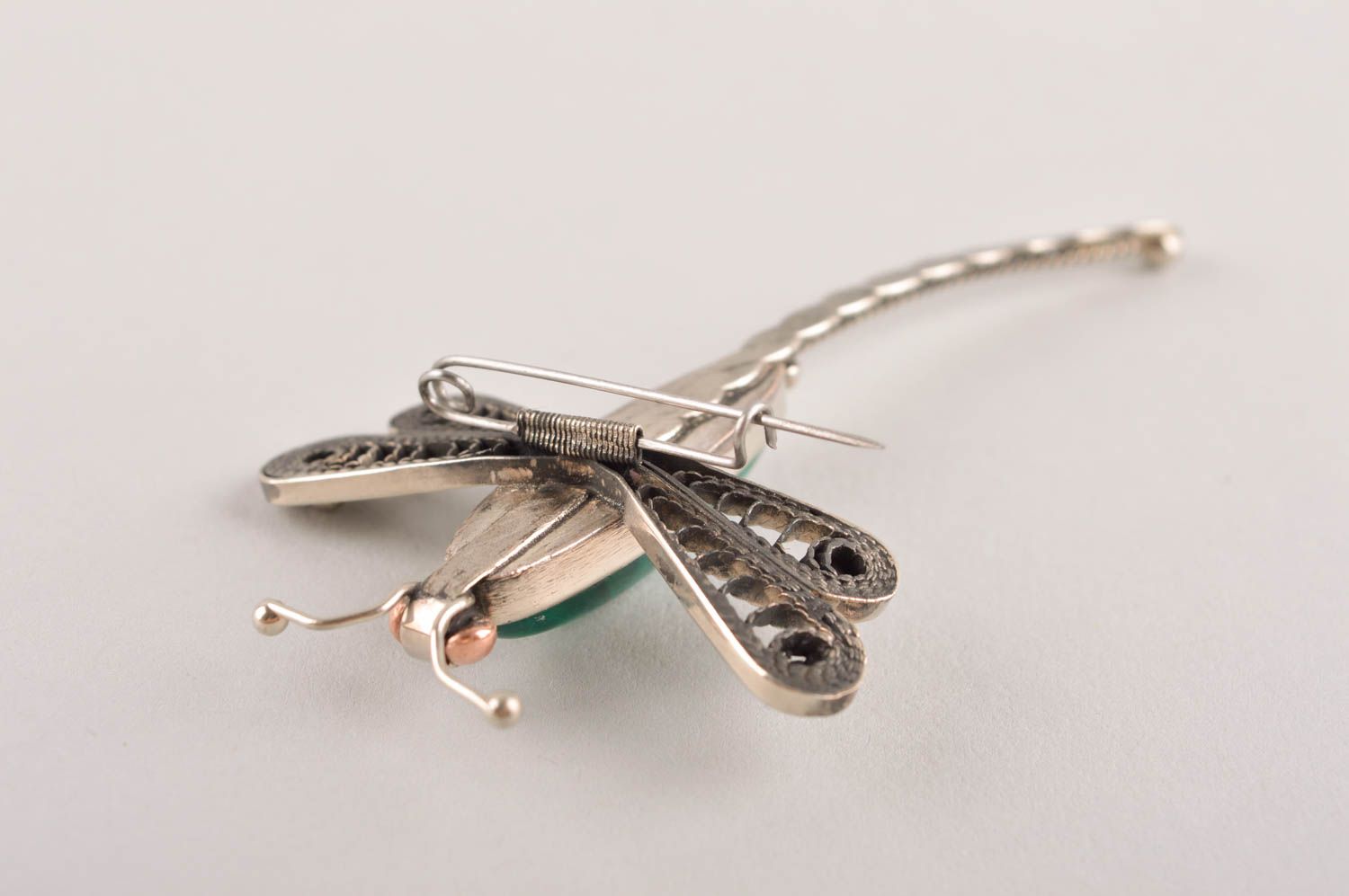 Broche hecho a mano con forma de libélula accesorio de moda regalo personalizado foto 4
