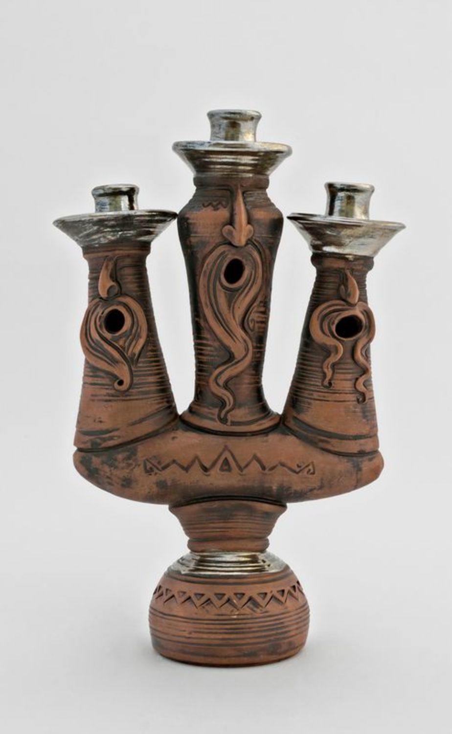 Ceramic candlestick Cossacks photo 2